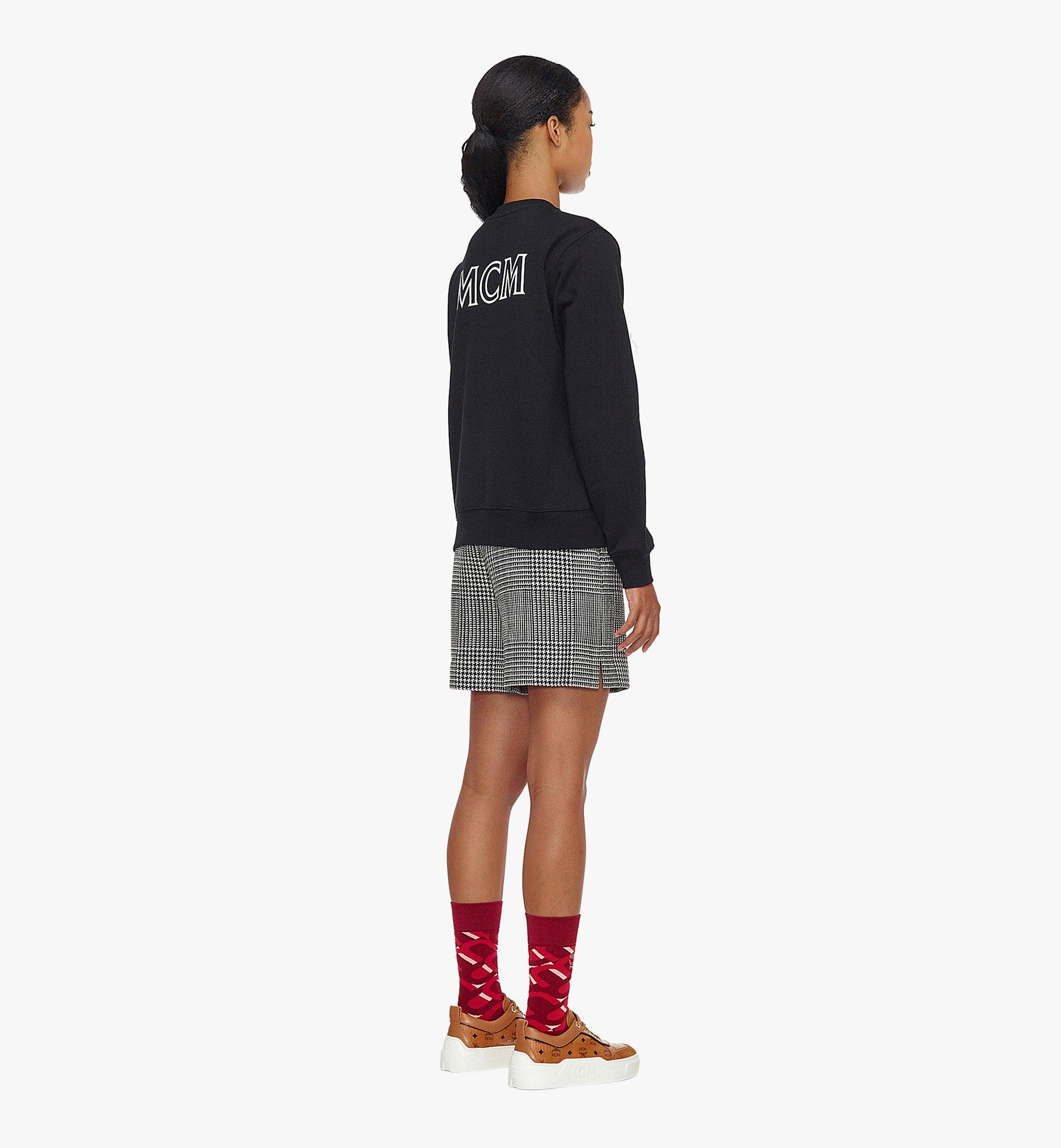 MCM 女士MCM Basics Logo棉质运动衫 Black MFABABC01BK00S 更多视角 2