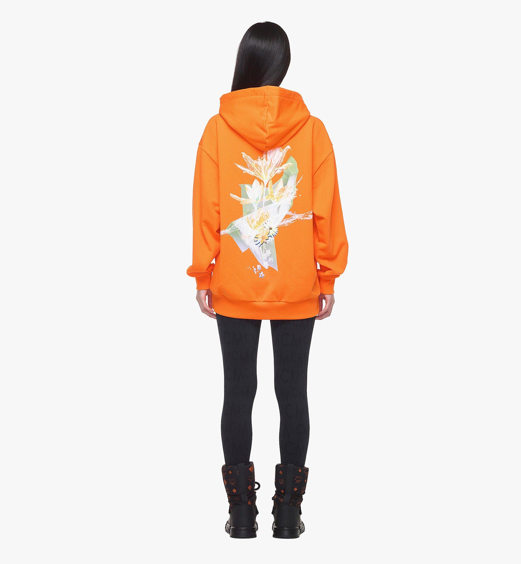 MCM Kapuzenpulli aus Bio-Baumwolle mit Blumenmotiv Orange MFADAMM03O000L Noch mehr sehen 3