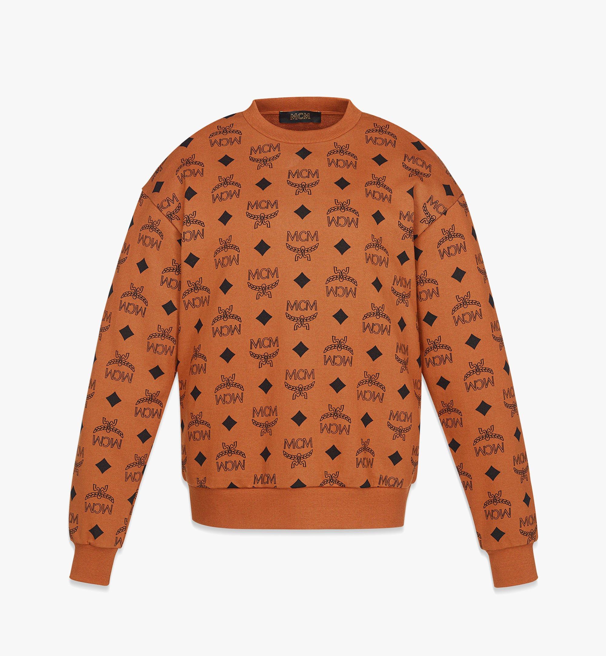MCM Sweatshirt aus Bio-Baumwolle mit gedrucktem Maxi-Monogramm Cognac MFADAMM05CO00L Noch mehr sehen 1