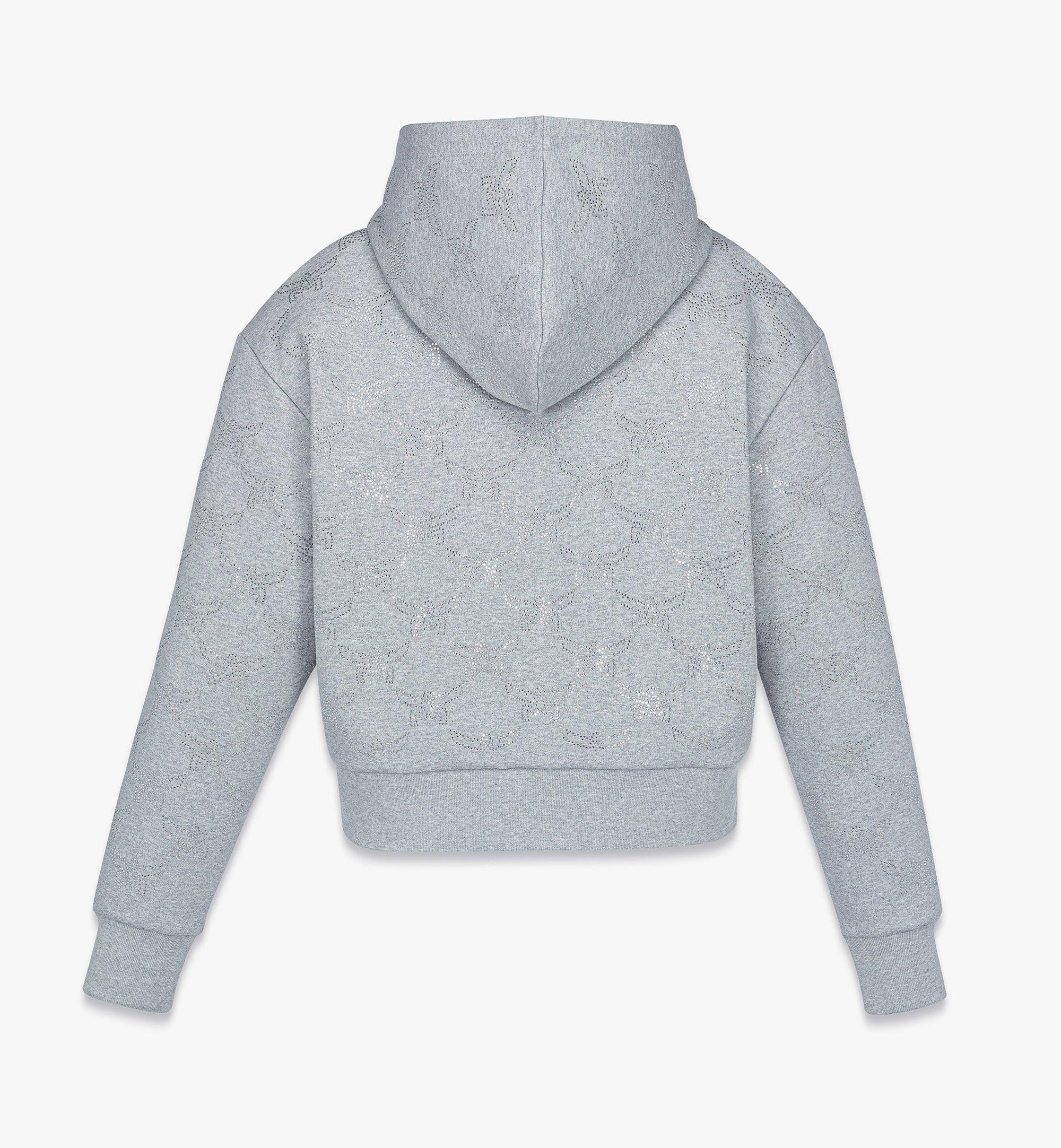 MCM Monogramm-Kapuzenpulli Crystal aus Doppeljersey Grey MFAEAMM01ET00M Noch mehr sehen 1