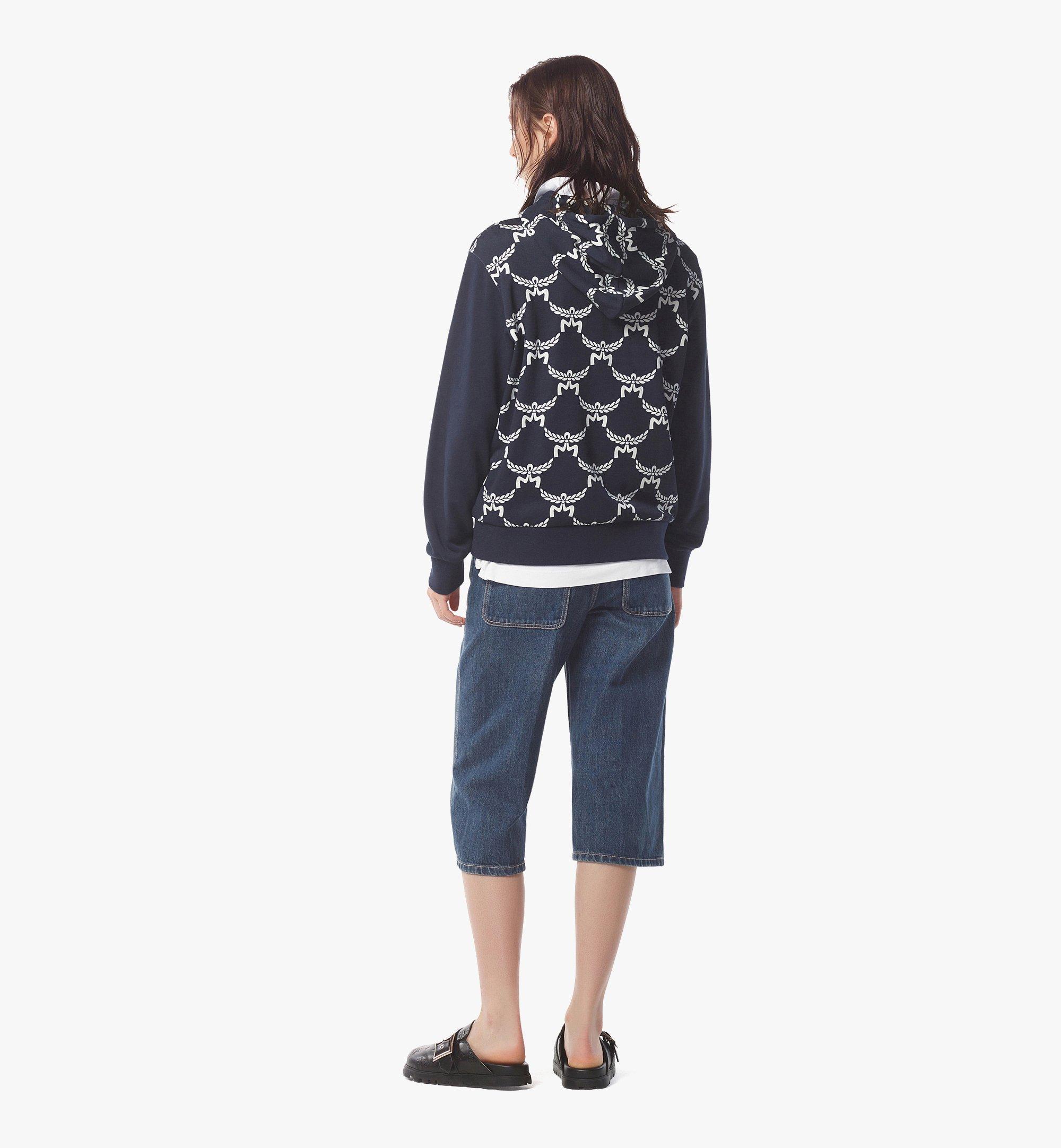 MCM ローレトス モノグラム フーディー - オーガニックコットン Blue MFAEAMM02VC0XL ほかの角度から見る 3
