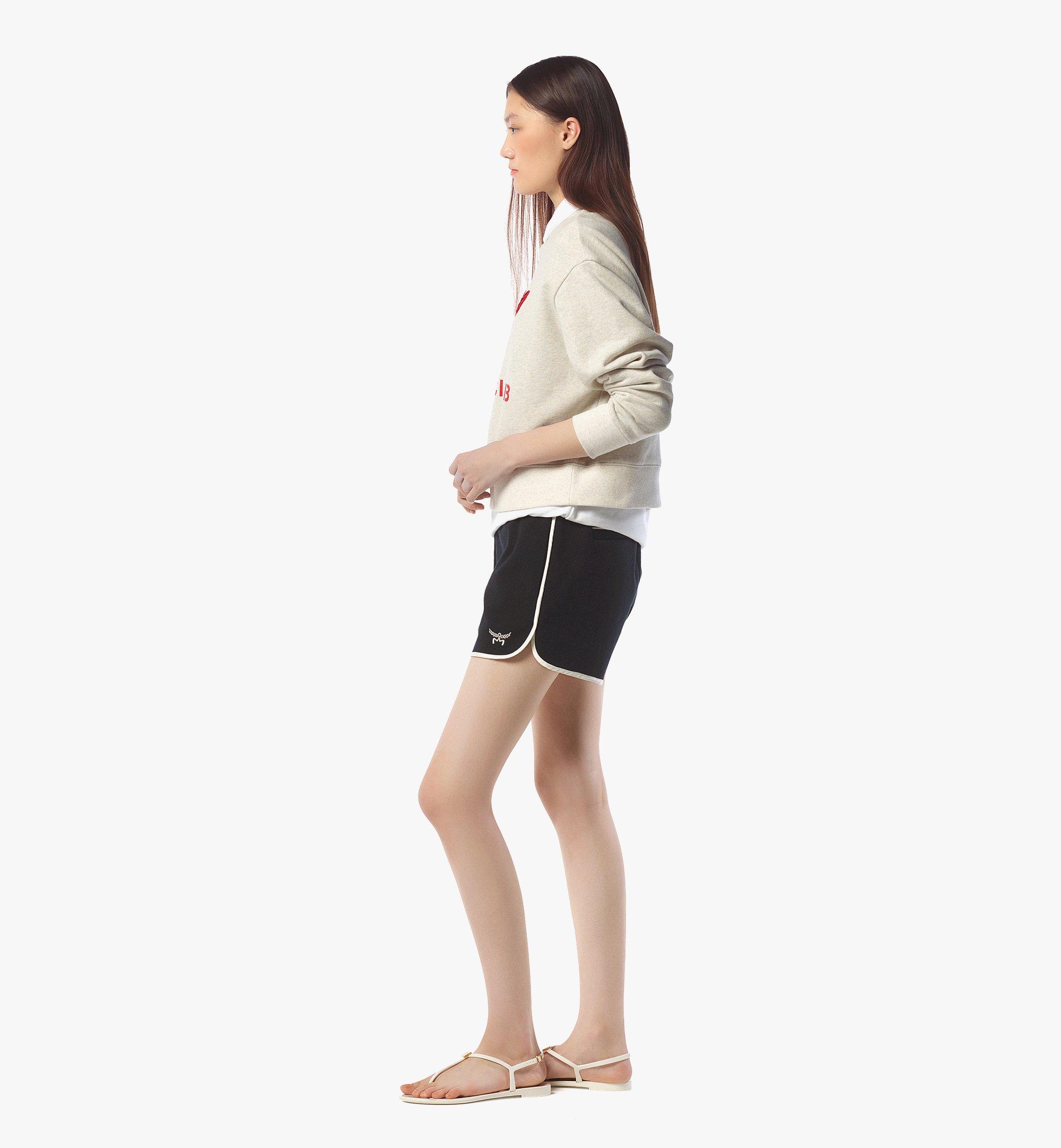 MCM Beach Club Logo Sweatshirt Beige MFAFSHE012B0XS Plus de photos 2