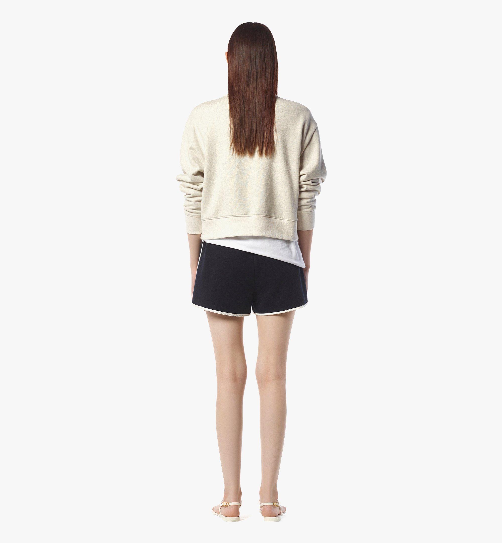MCM Beach Club Logo Sweatshirt Beige MFAFSHE012B0XS Plus de photos 3