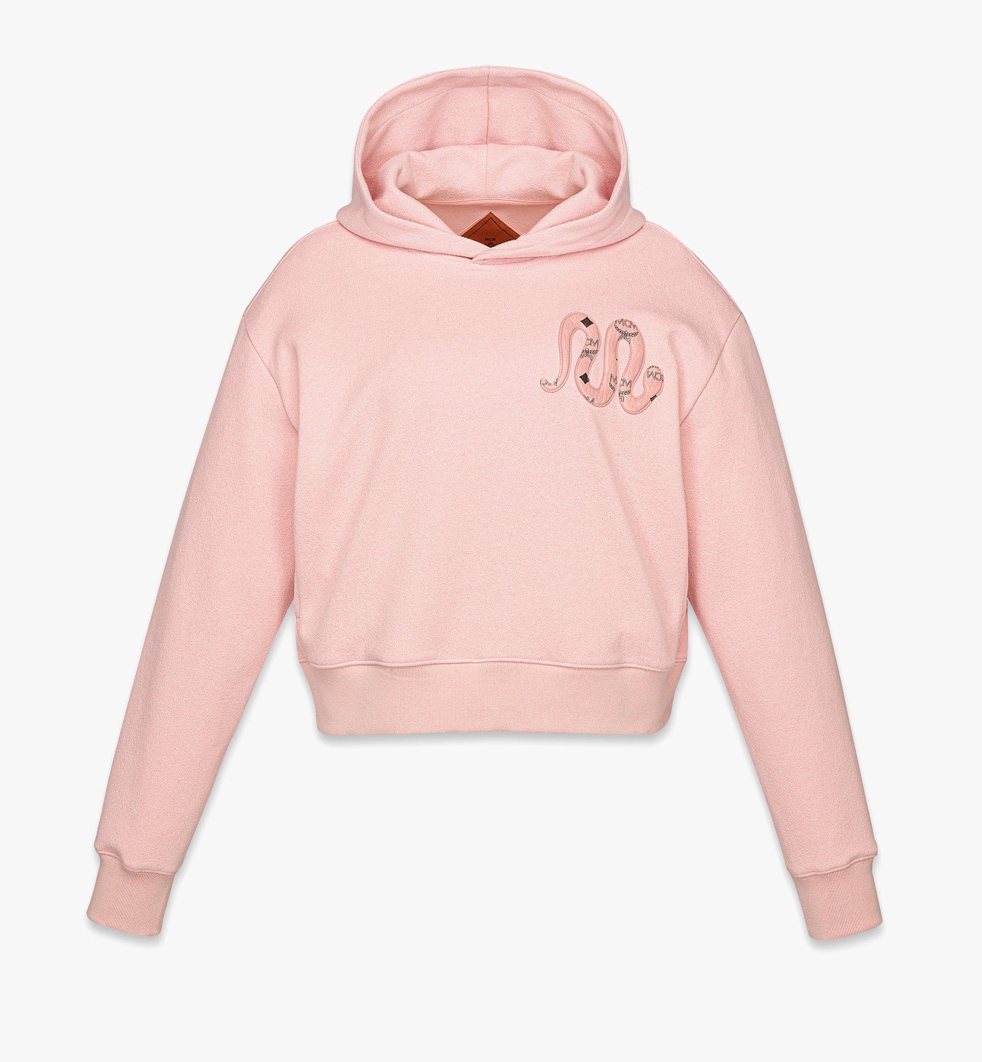 Year of the Snake Bouclé Cropped Hoodie