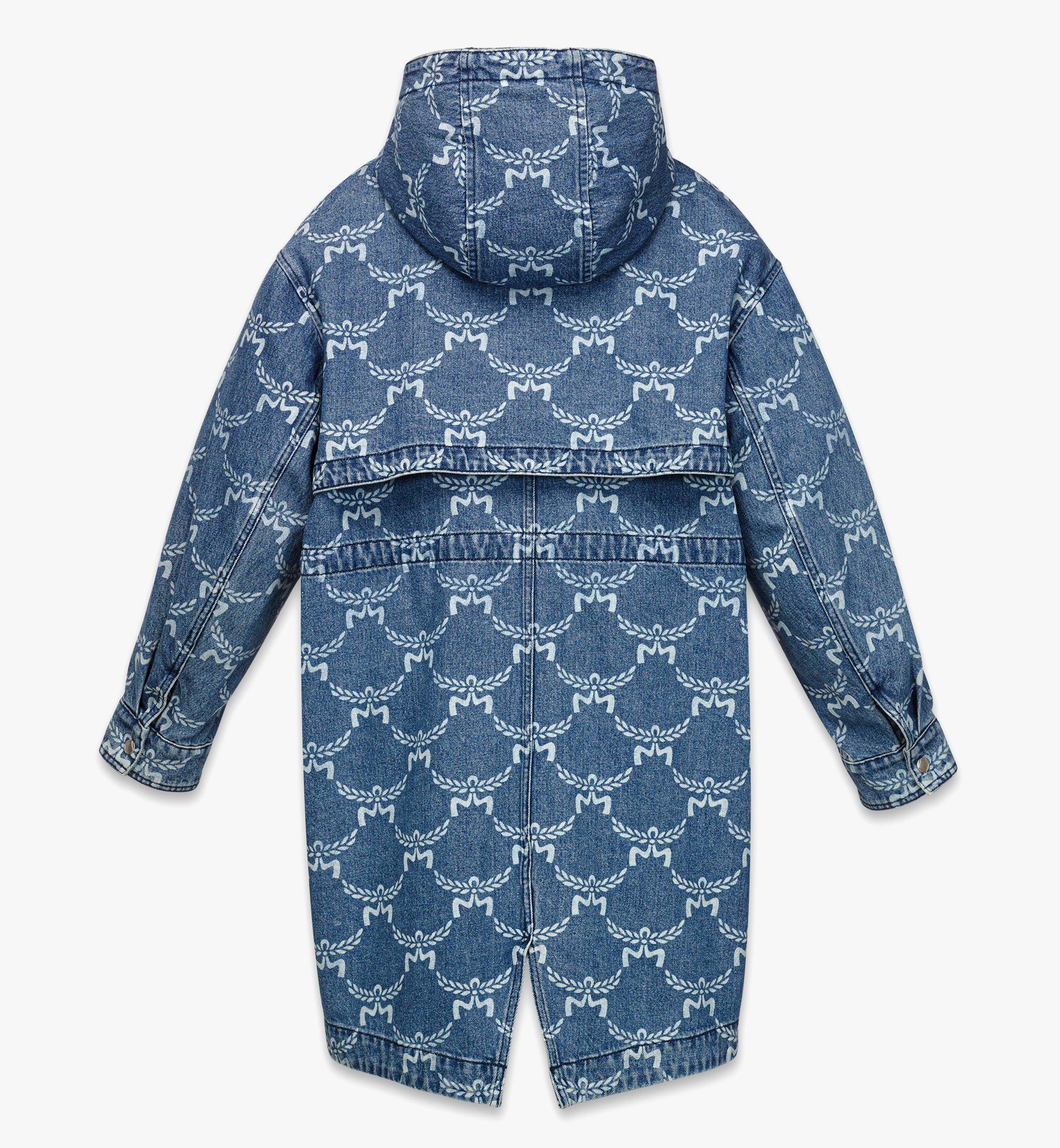 MCM Lauretos Monogram 2-in-1 Denim Parka Purple MFCEAMM02LI0XS Alternate View 1