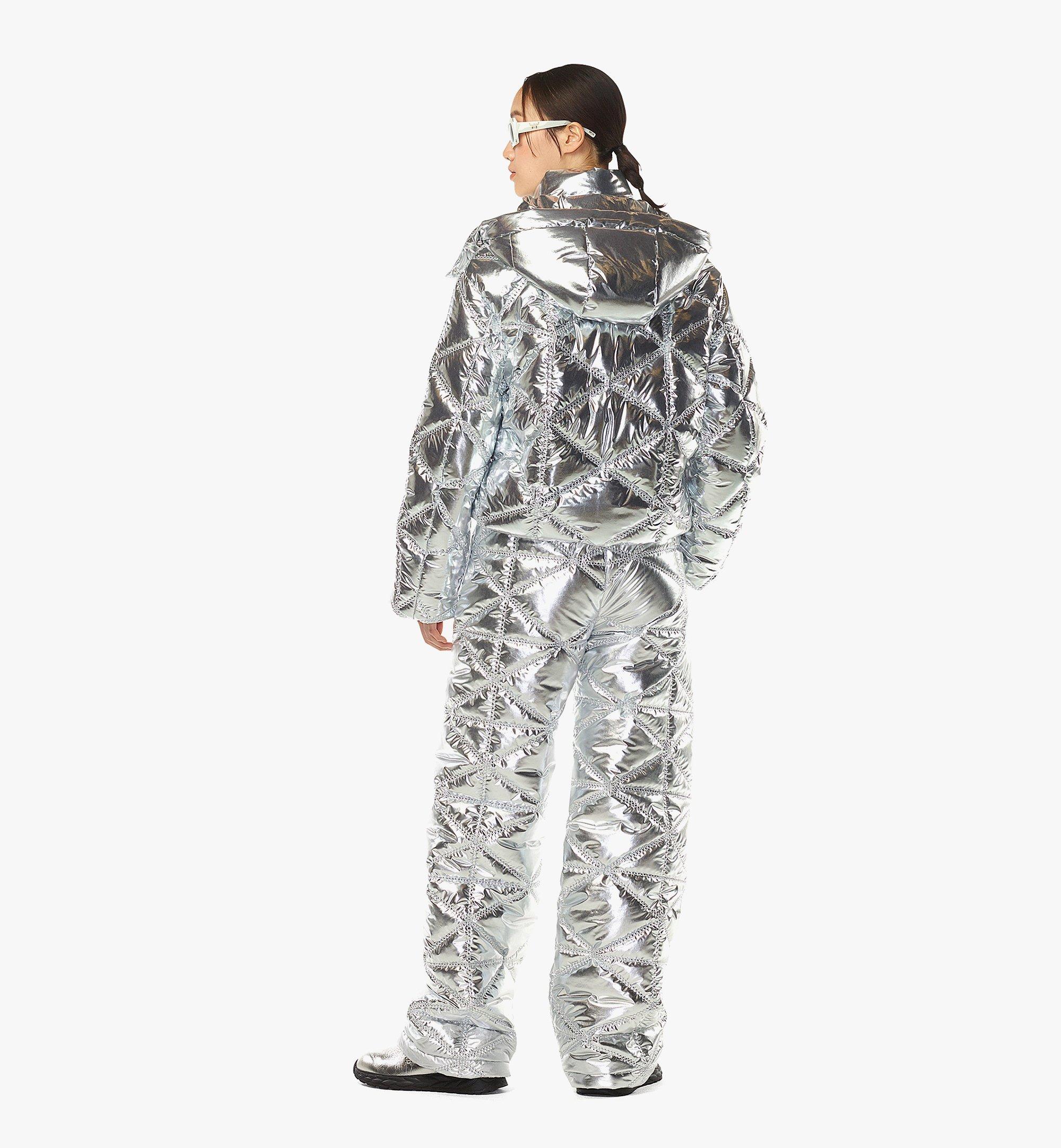 MCM Steppjacke Après-Ski aus Polyester in Metallic-Optik Silver MFCEAMM03SV00M Noch mehr sehen 3