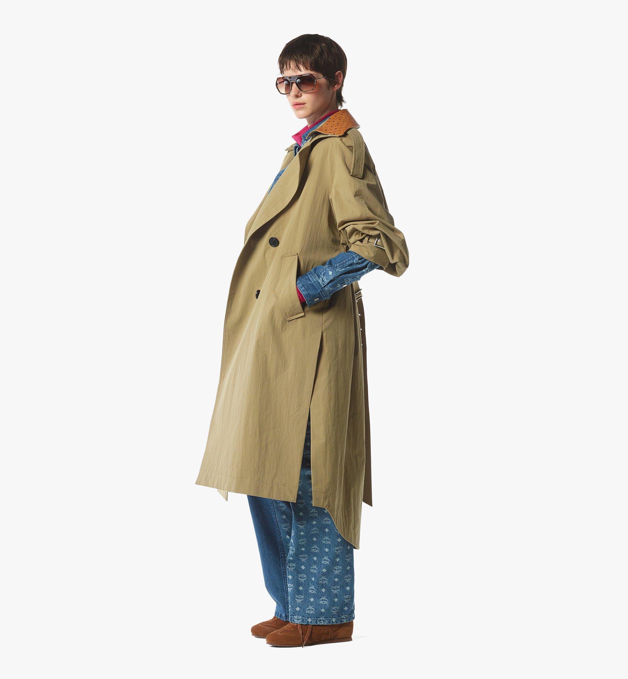 MCM Trench Coat Beige MFCFAMM02IG038 Alternate View 2