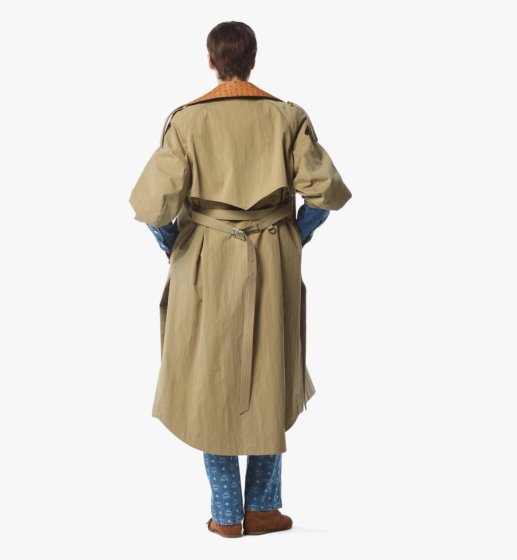 MCM Trench Coat Beige MFCFAMM02IG038 Alternate View 3