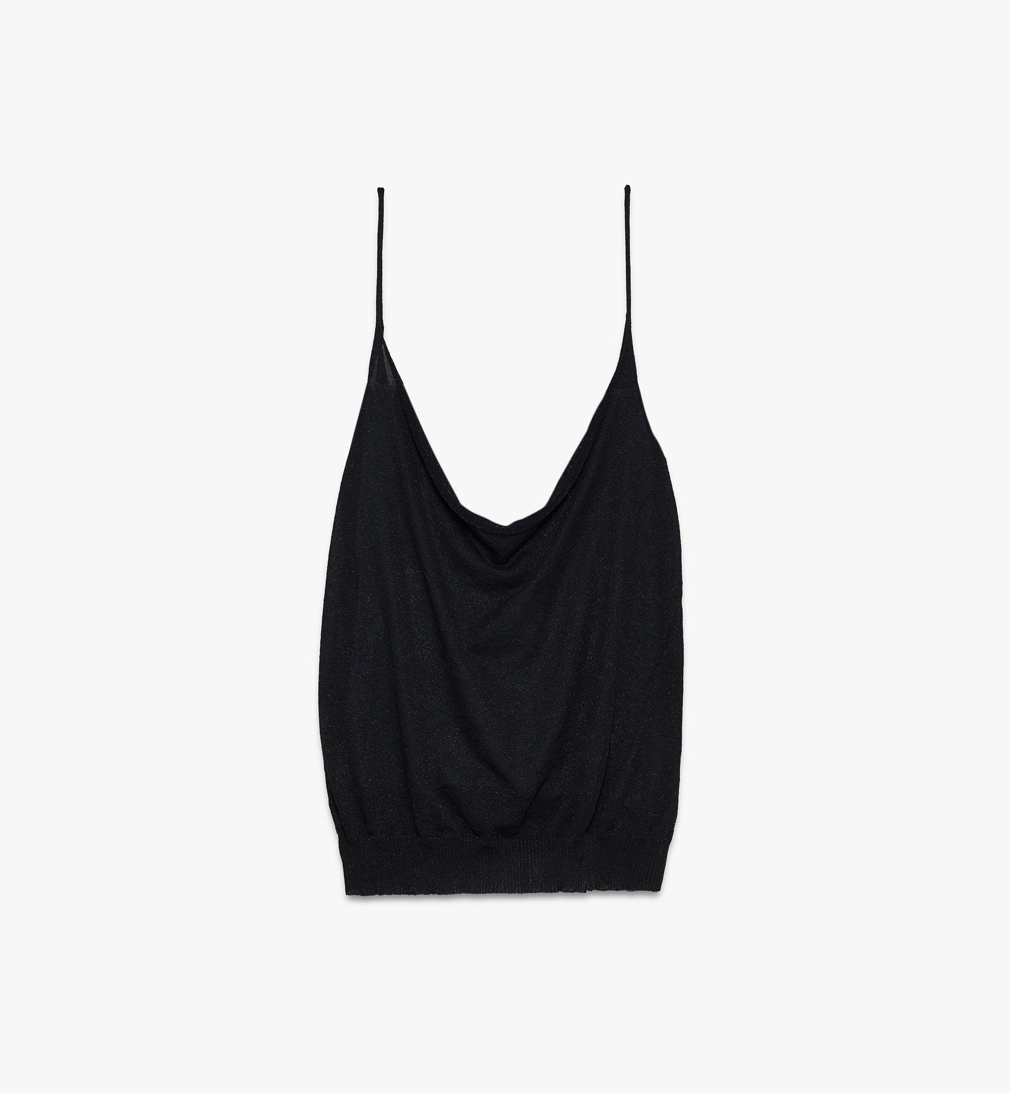 MCM Women's 1976 Knit Tank Top Black MFEASMV01BT00S Alternate View 1