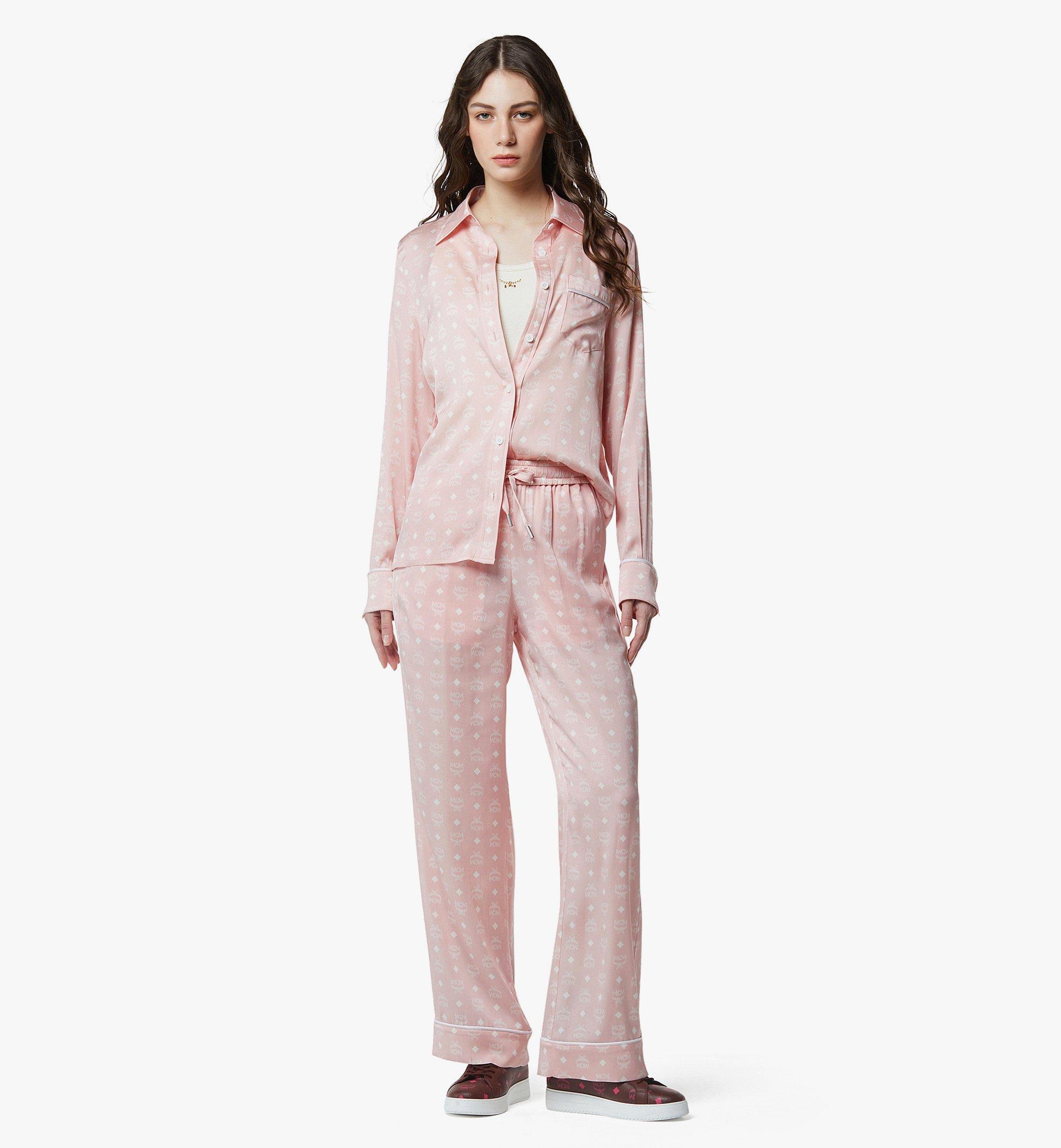 38 IT Silk Pajama Shirt Pink | MCM ®AT