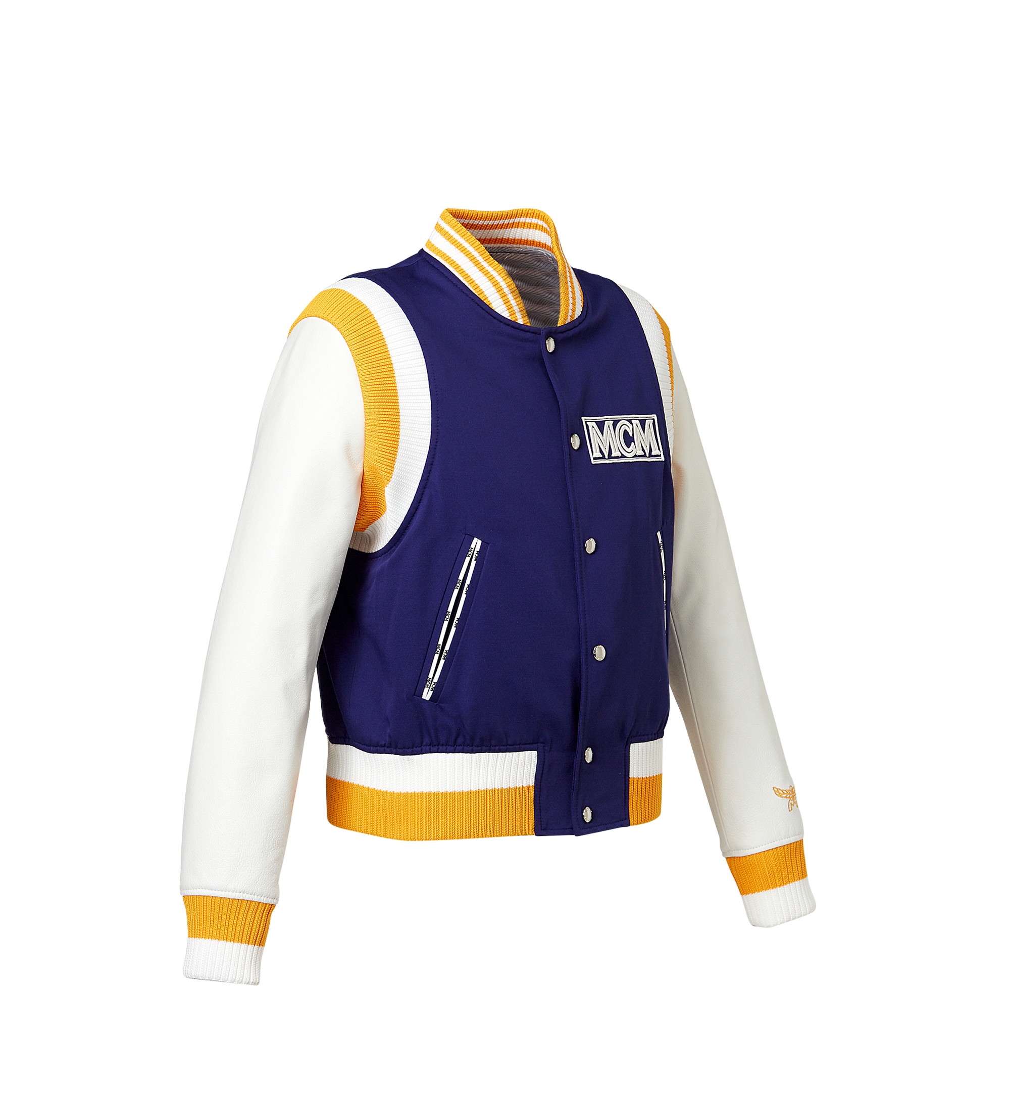 MCM Veste Stadium logo classique pour femme Blue MFJ8SMM34HT00L Plus de photos 1