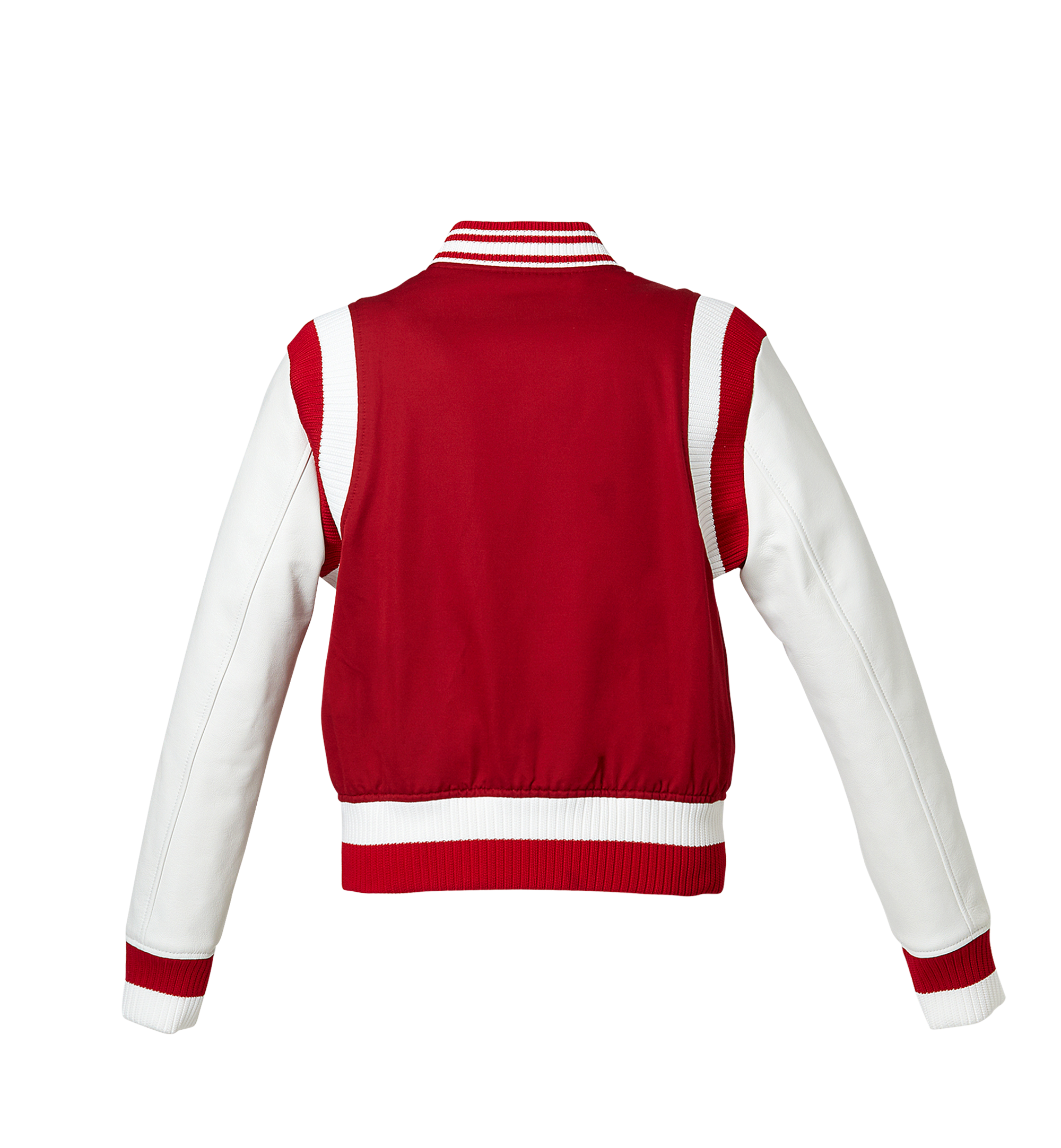 MCM Women's Classic Logo Stadium Jacket Red MFJ8SMM34RU00L Alternate View 2