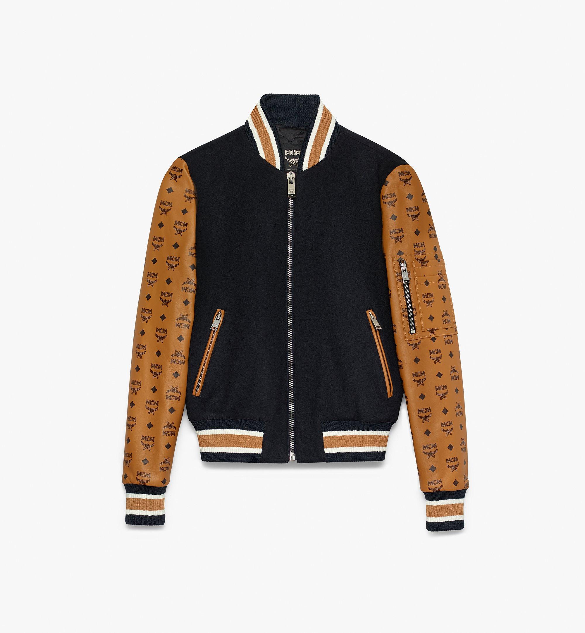 Mcm Women's Bomber Jacket In Visetos In Deep Blue | ModeSens