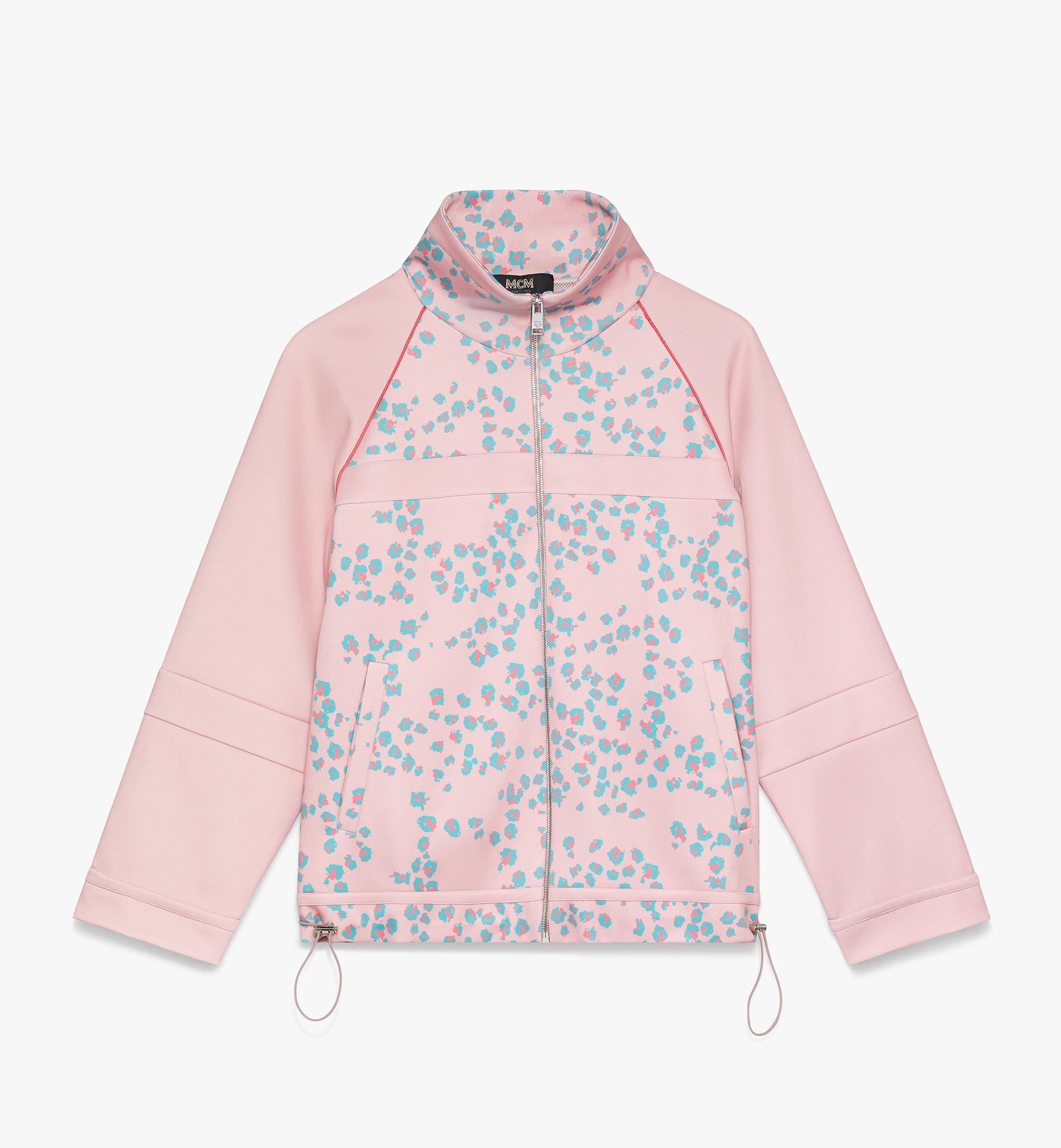 leopard print track jacket