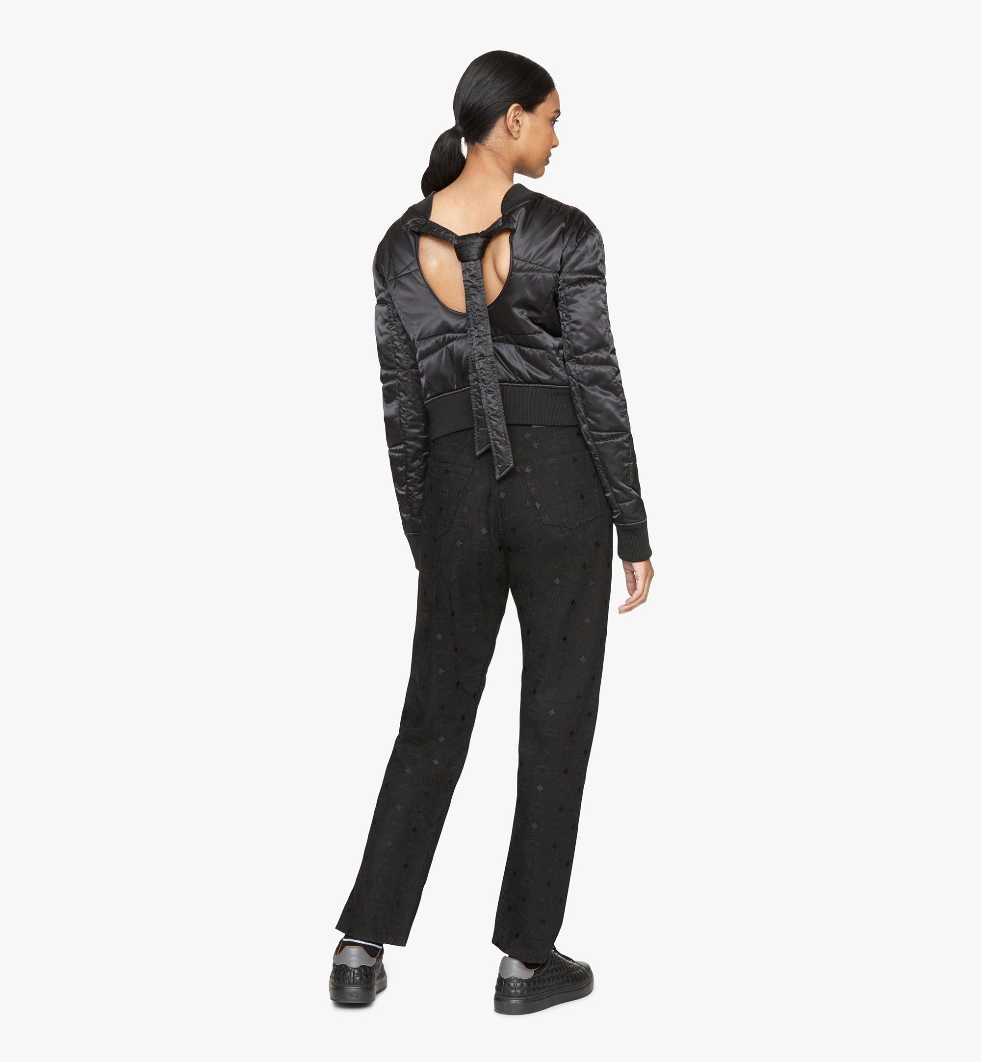 MCM Women's Diamond Bomber Jacket Black MFJASSE02BT040 Alternate View 2