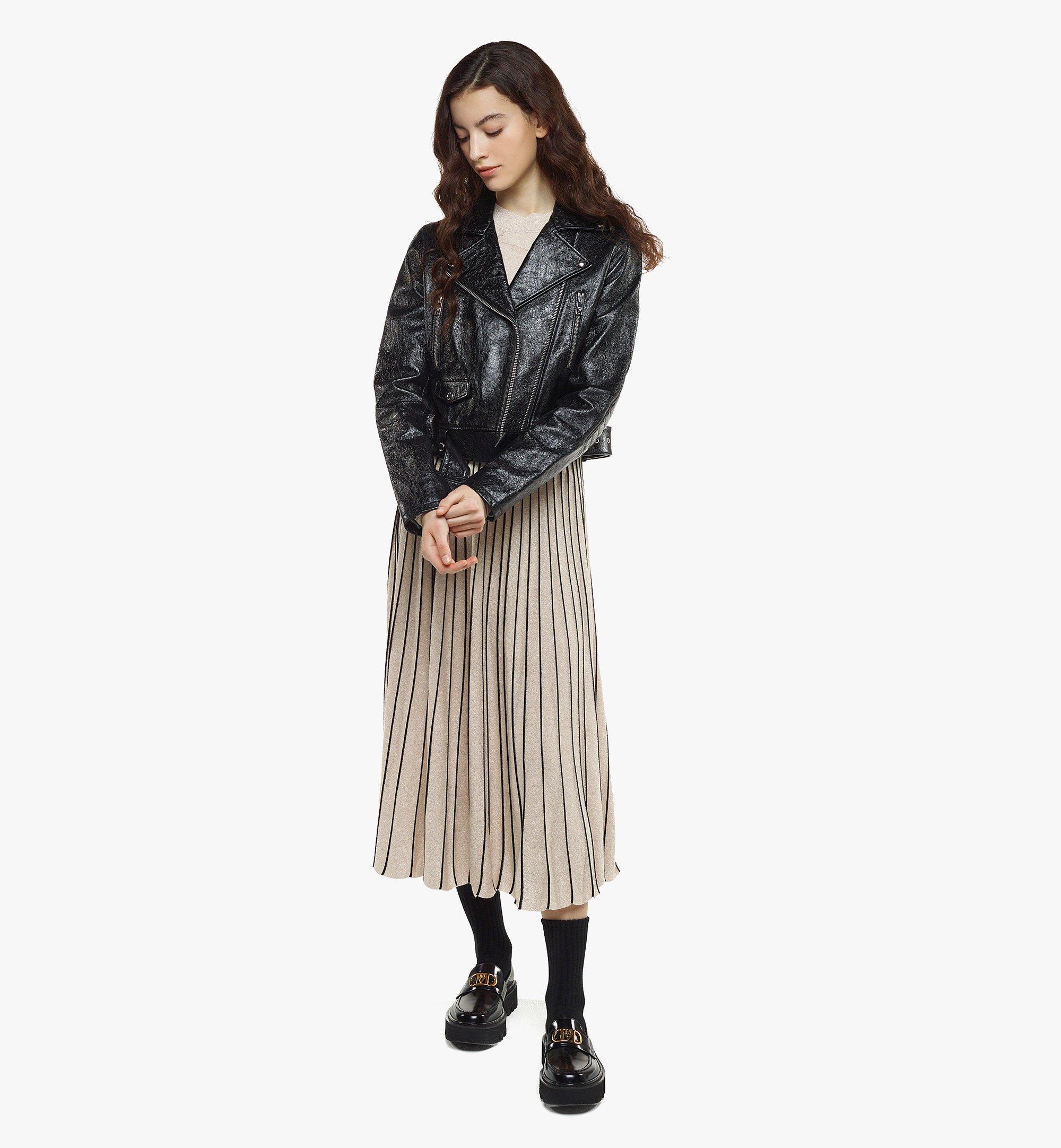 MCM 女士MCMotor 小羊皮机车夹克 Black MFJBAMM03BK00S 更多视角 2
