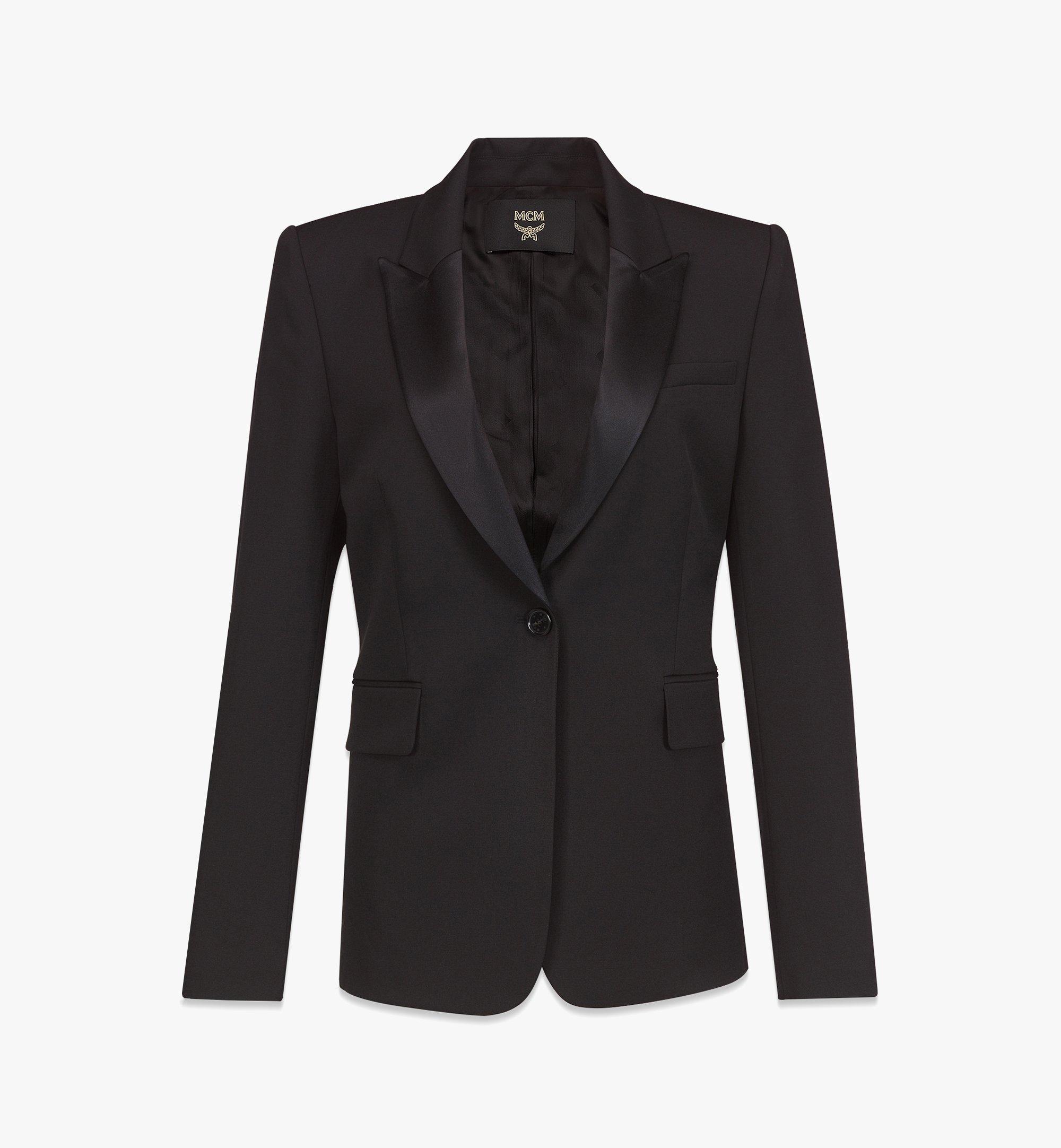Small Power Blazer in Wool Black MCM ®CA