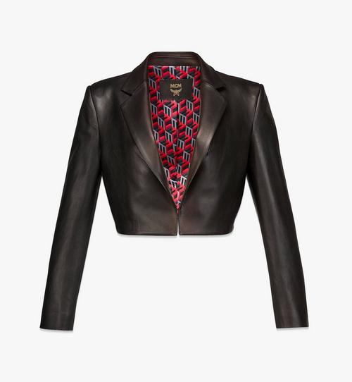 Women’s Cropped Jacket in Lamb Nappa Leather