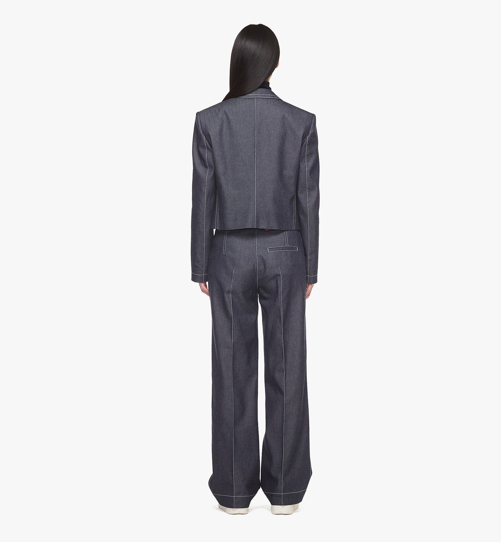 MCM クロップド デニム ブレザー Blue MFJDAMM02LI0XS ほかの角度から見る 4