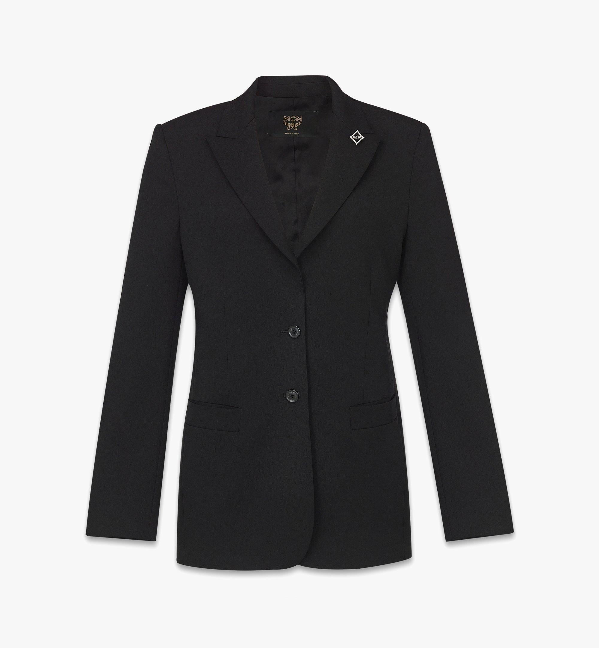 MCM Blazer in Wool Twill Black MFJDAMM06BK00L Alternate View 1