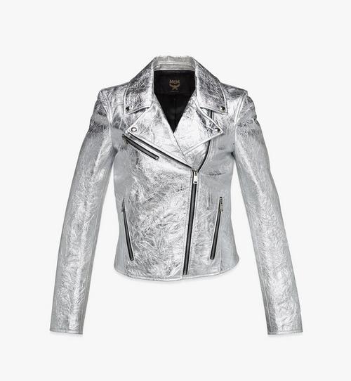 Rider Jacket in Metallic Lamb Leather