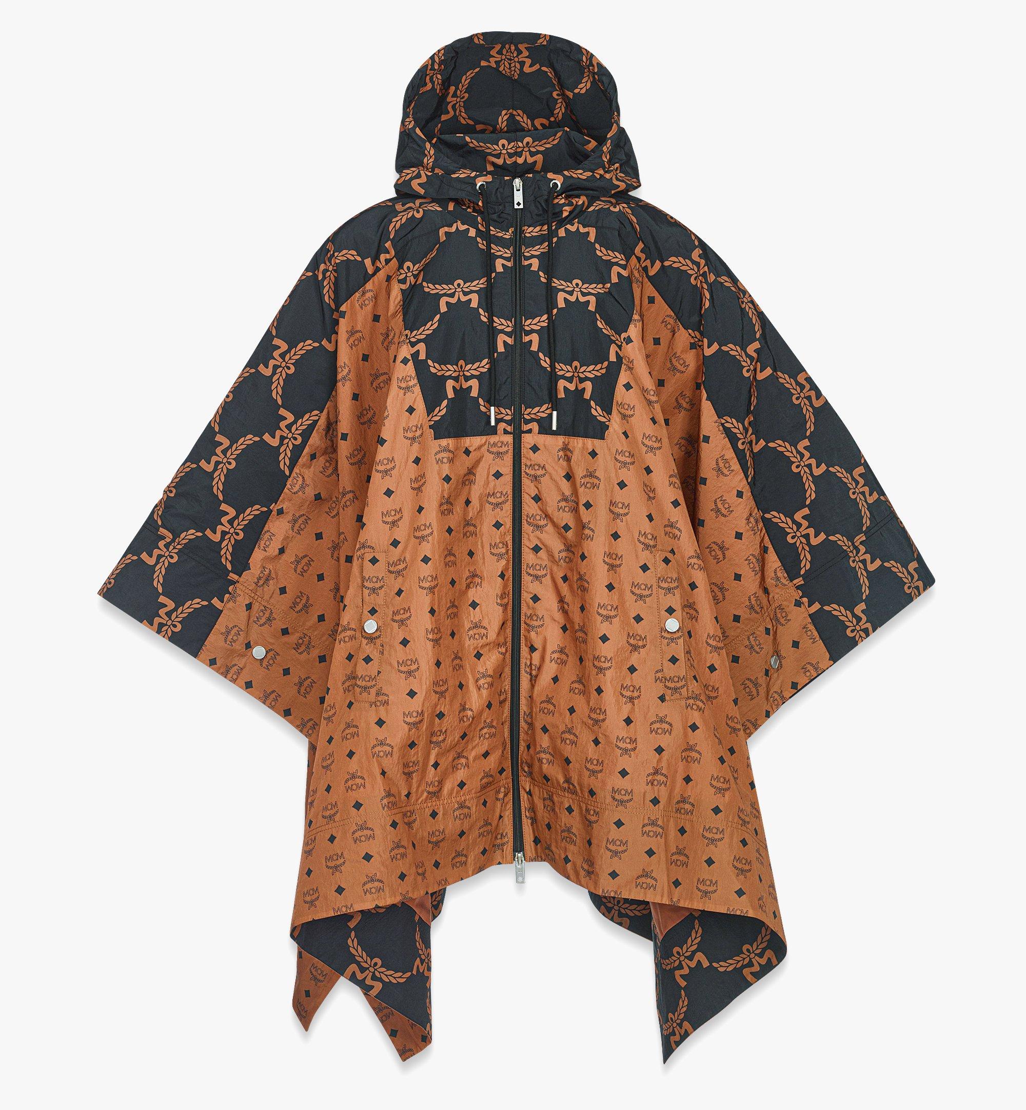 MCM フード付き モノグラム ポンチョ - ECONYL® Cognac MFJEAMM04CO0XS ほかの角度から見る 1