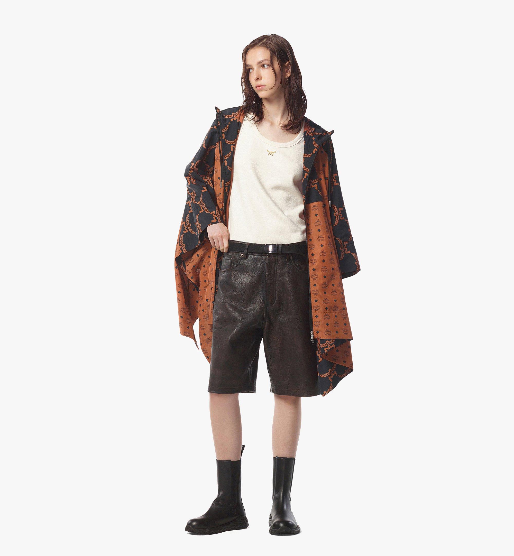 MCM フード付き モノグラム ポンチョ - ECONYL® Cognac MFJEAMM04CO0XS ほかの角度から見る 2
