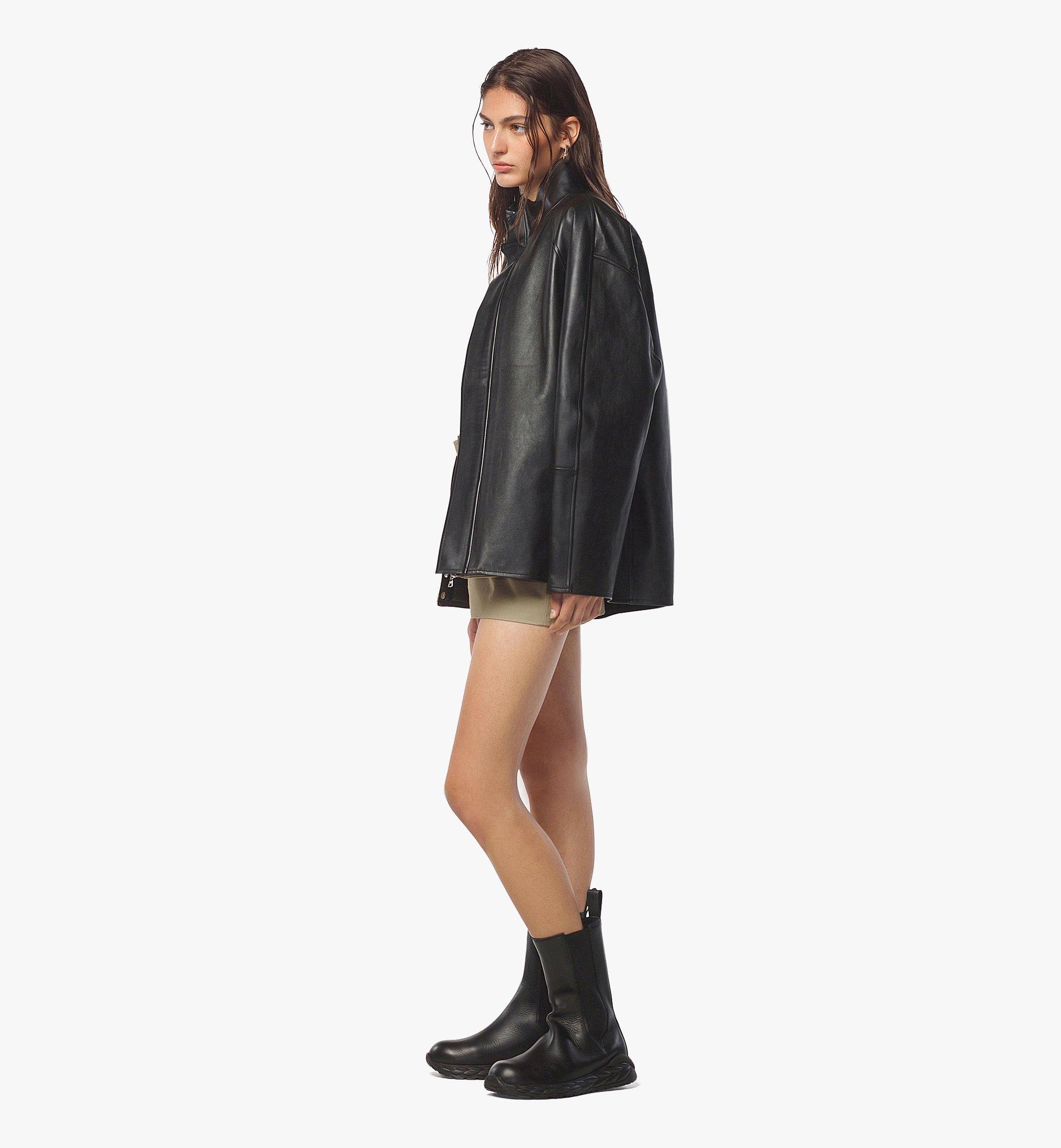 MCM Blouson Leather Jacket Black MFJEAMM06BK0XS Alternate View 2
