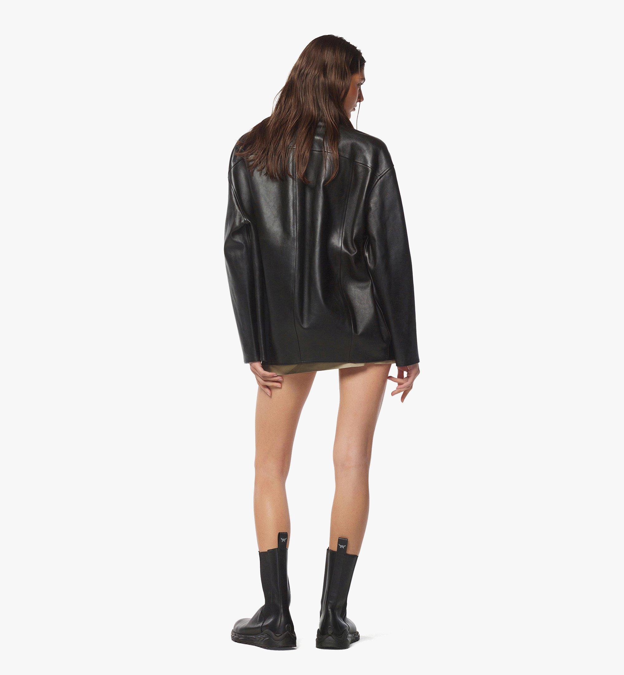 MCM Blouson Leather Jacket Black MFJEAMM06BK0XS Alternate View 3