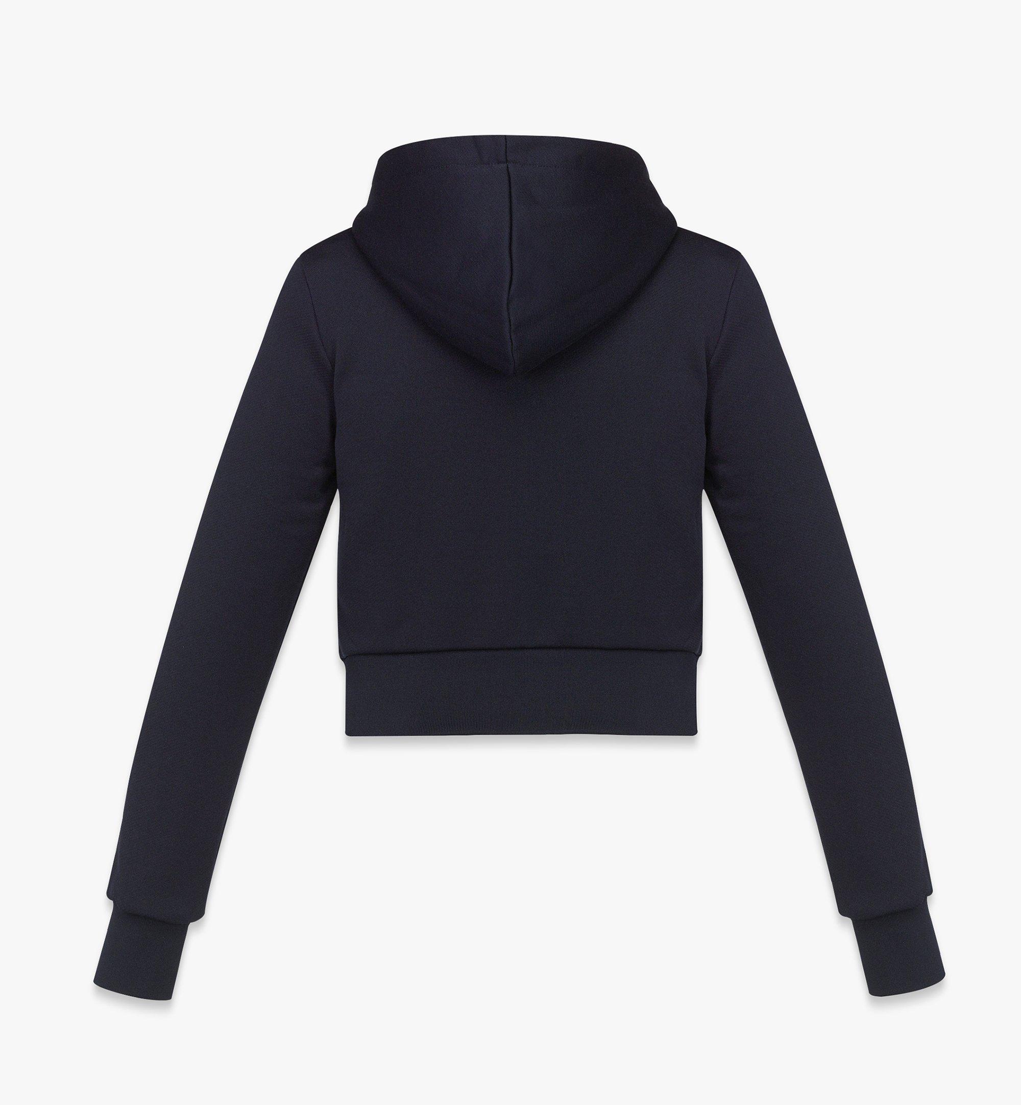 MCM Essential Logo Terry Zip Hoodie Navy MFJESBC01VD00S Alternate View 1