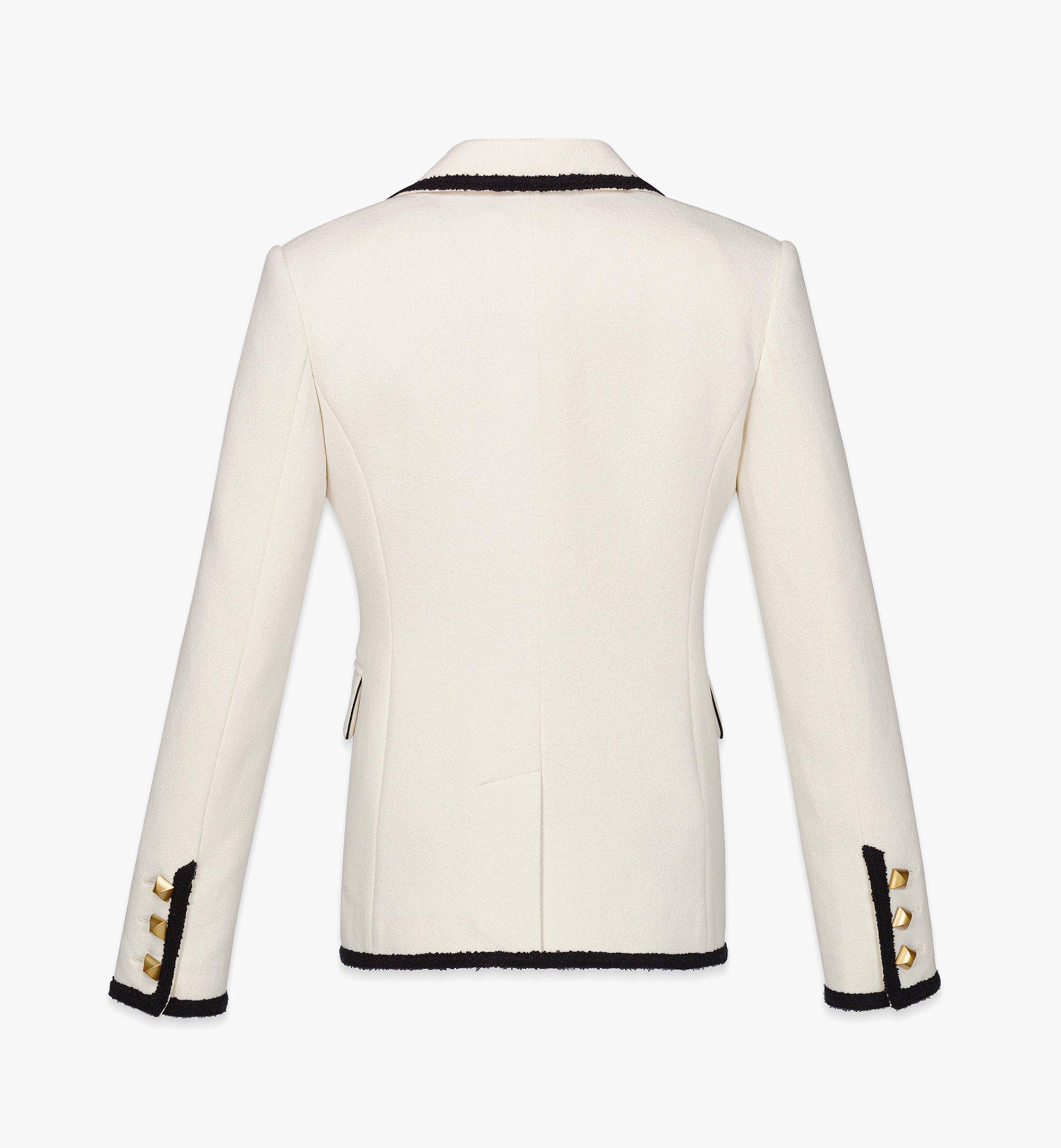 40 IT Boucle Tailored Jacket White MCM US