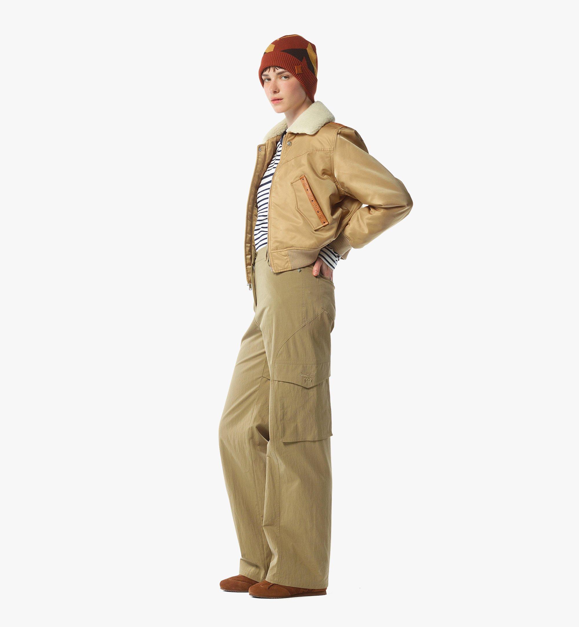MCM パイロットジャケット - ムートン＆ECONYL® Beige MFJFAMM01IG00L ほかの角度から見る 2