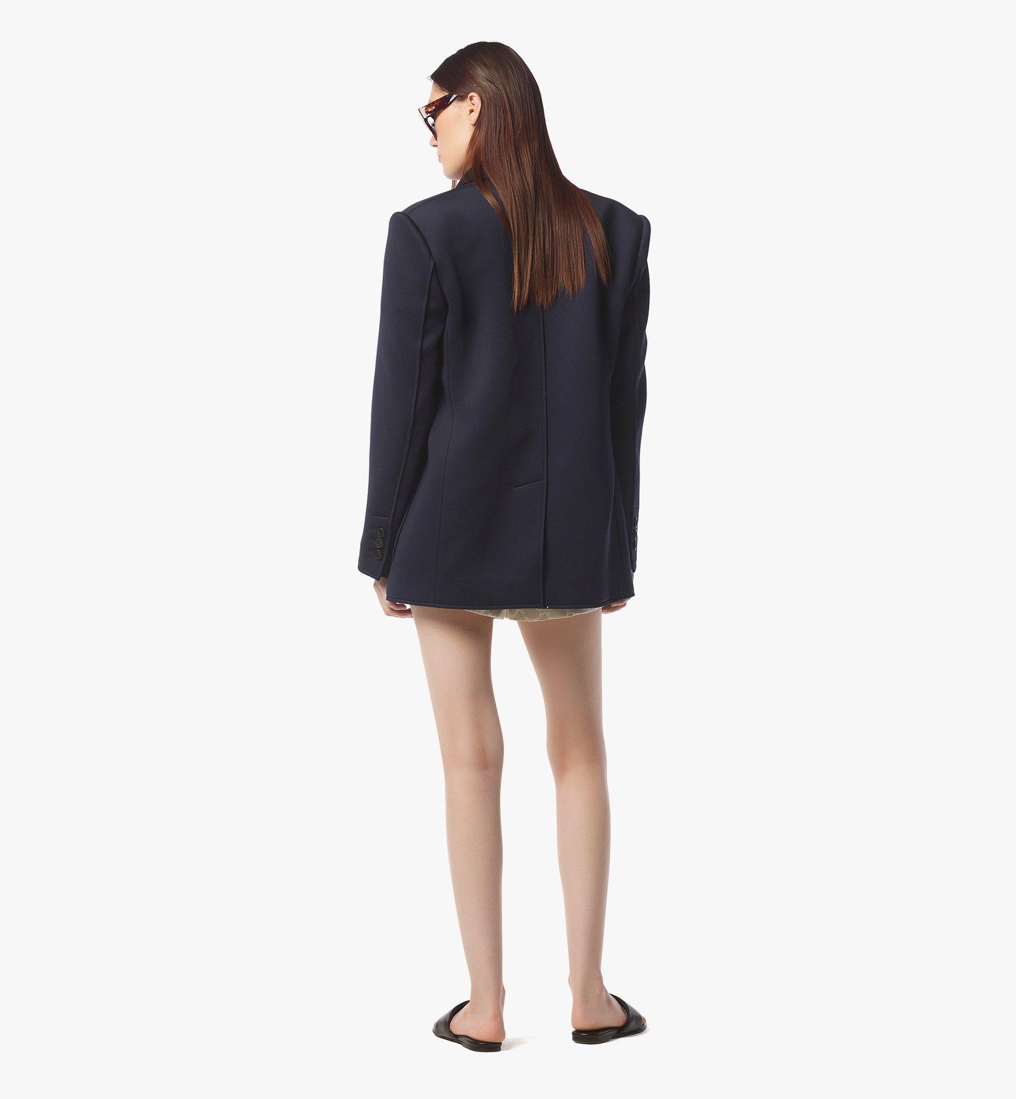 MCM Neoprene Jacket Blue MFJFSMM02VC042 Alternate View 3