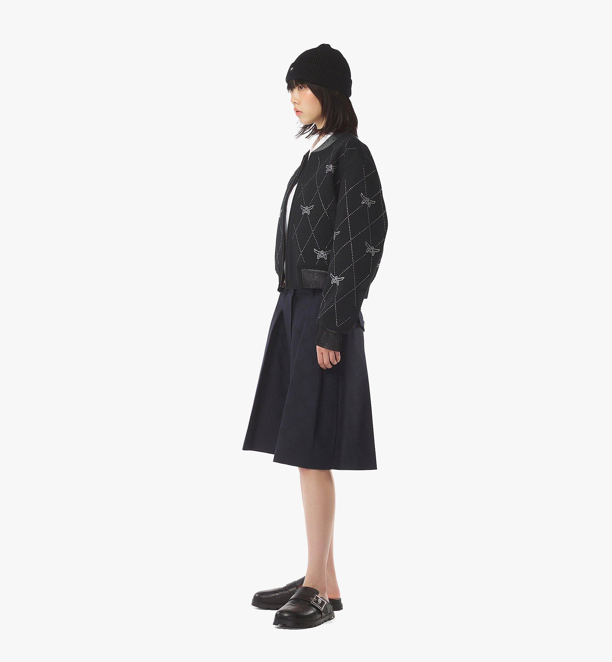 MCM Lauretos Crystal Ponte Jacket Black MFJFSMM04BK00M Alternate View 2
