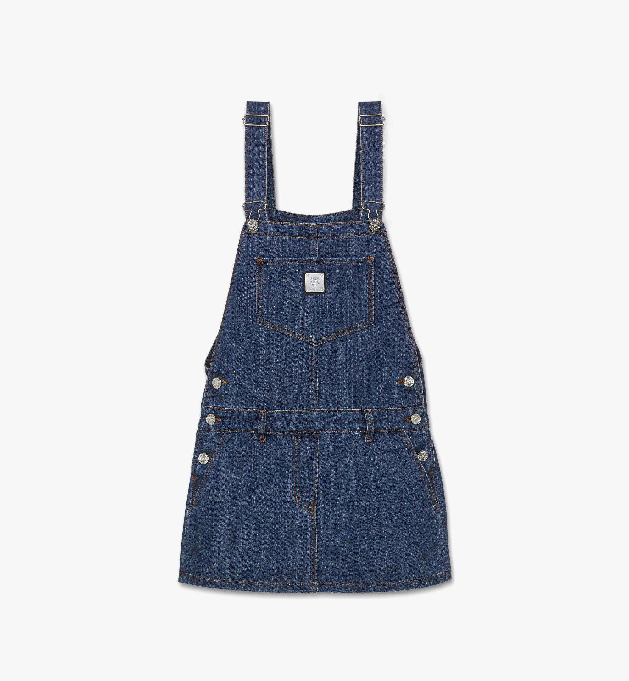 MCM Overall Skirt in Lurex Denim Blue MFKGAMM01LI00S Alternate View 1