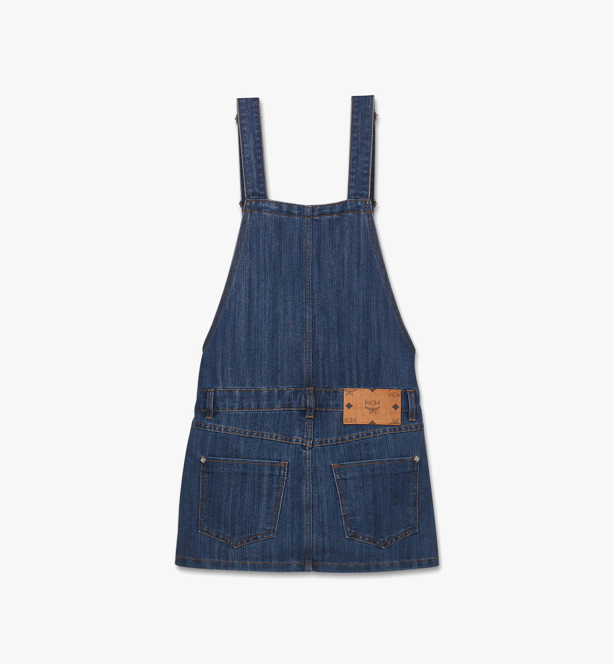 MCM Overall Skirt in Lurex Denim Blue MFKGAMM01LI00S Alternate View 1