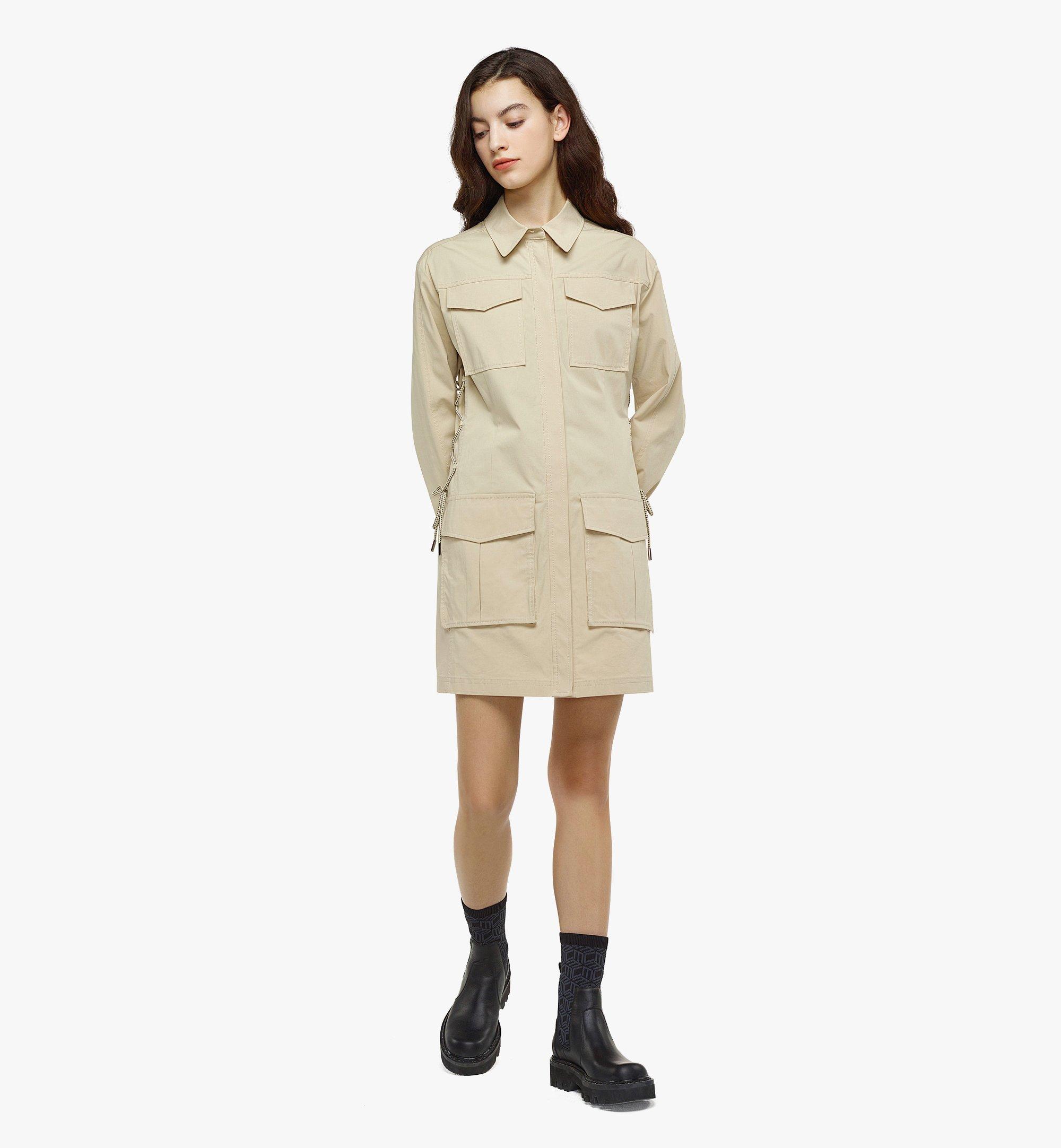 MCM Women’s Meta Safari Dress Beige MFODSMM01IW00L Alternate View 2