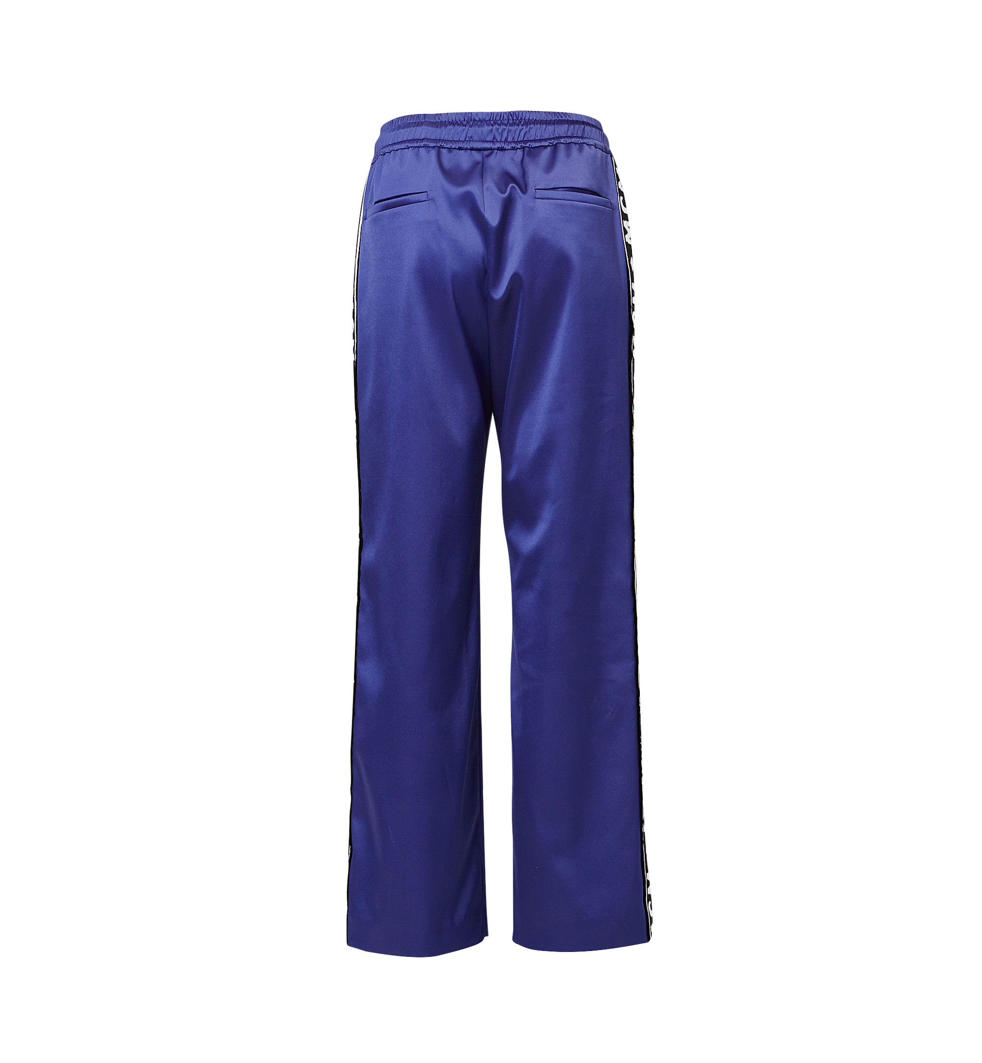 Large Women's Logo Tape Satin Track Pant Blue | MCM ®CA