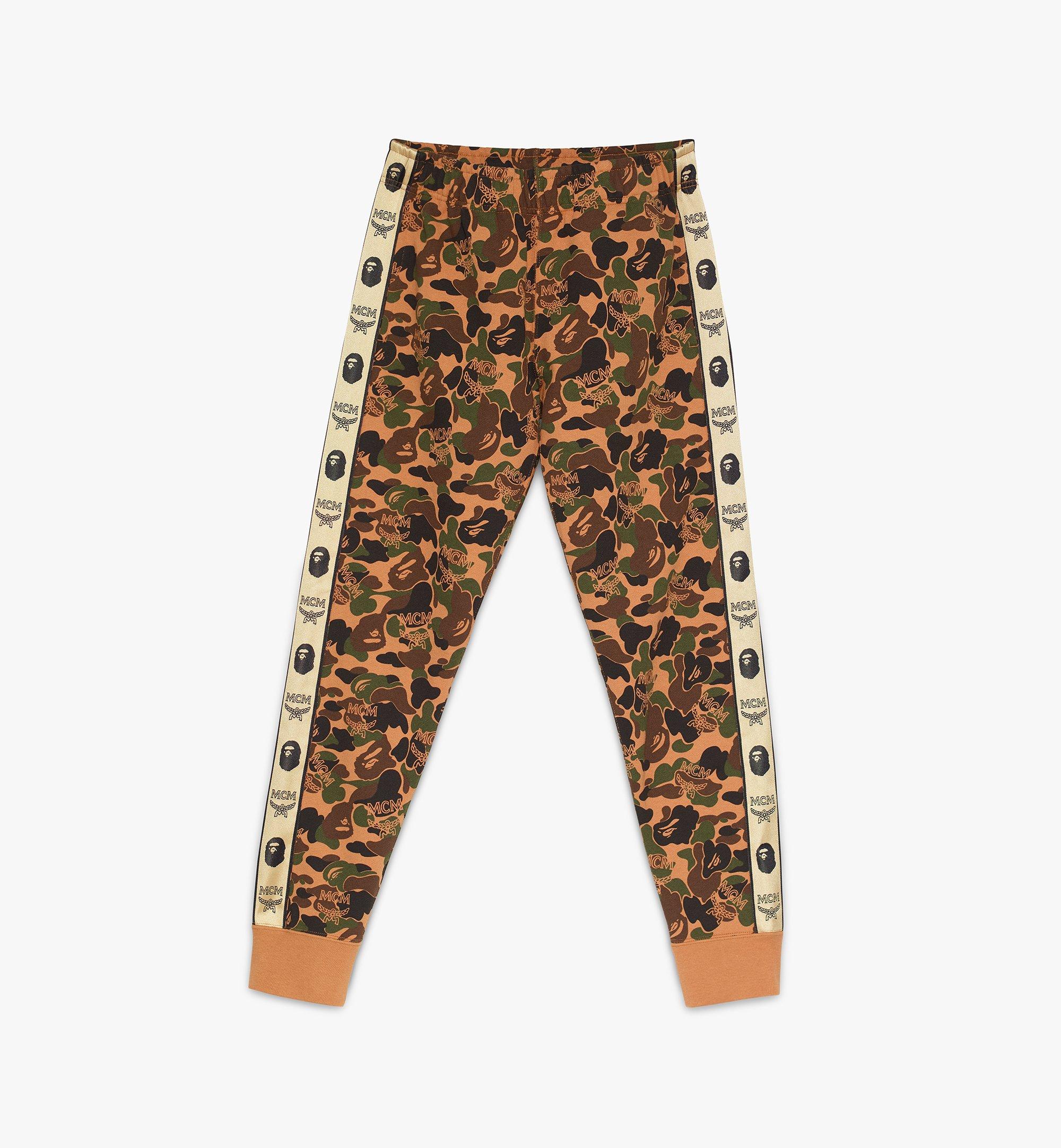 bape orange camo pants