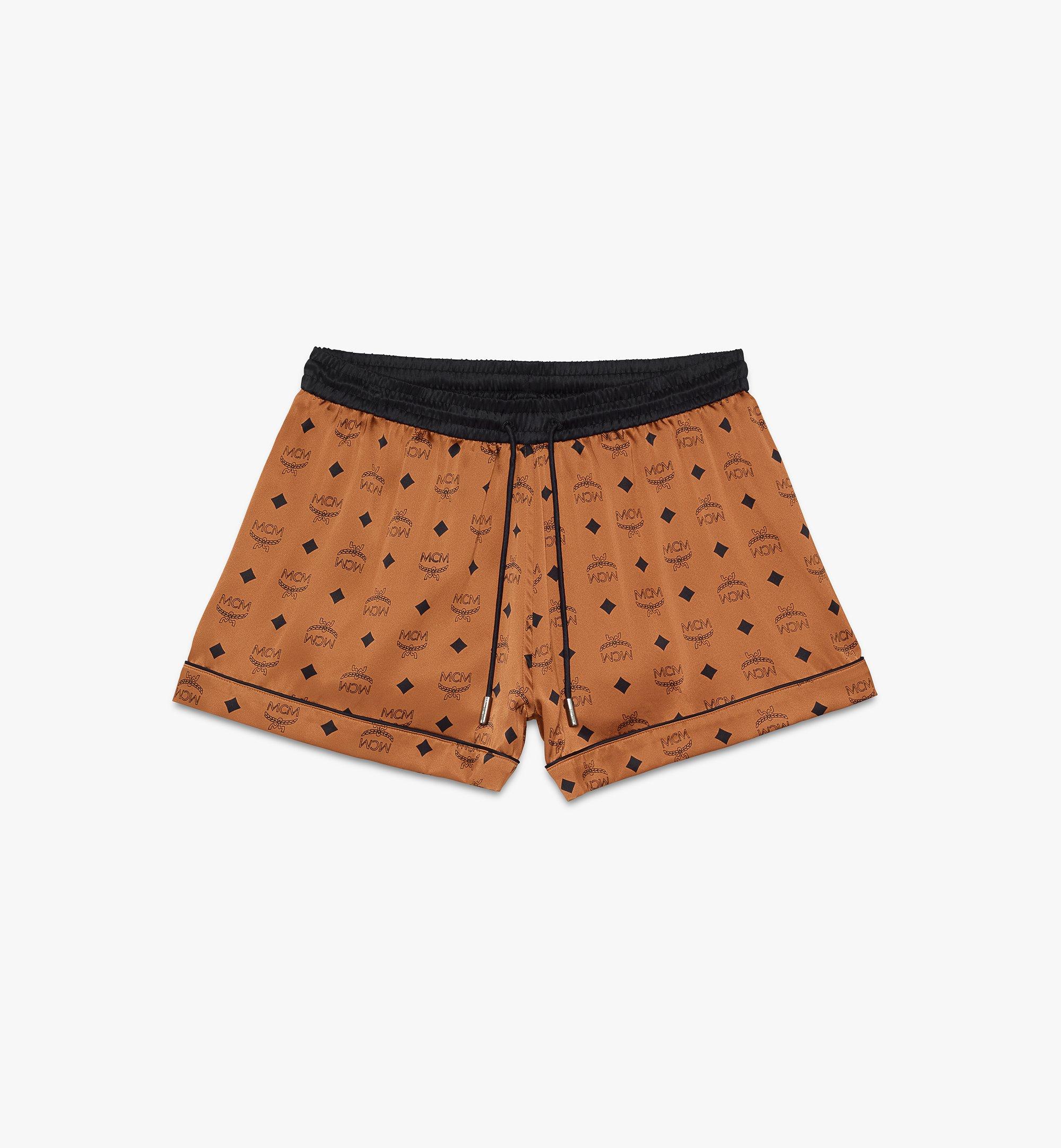 Mcm Women s Silk Sleep Shorts In Cognac ModeSens