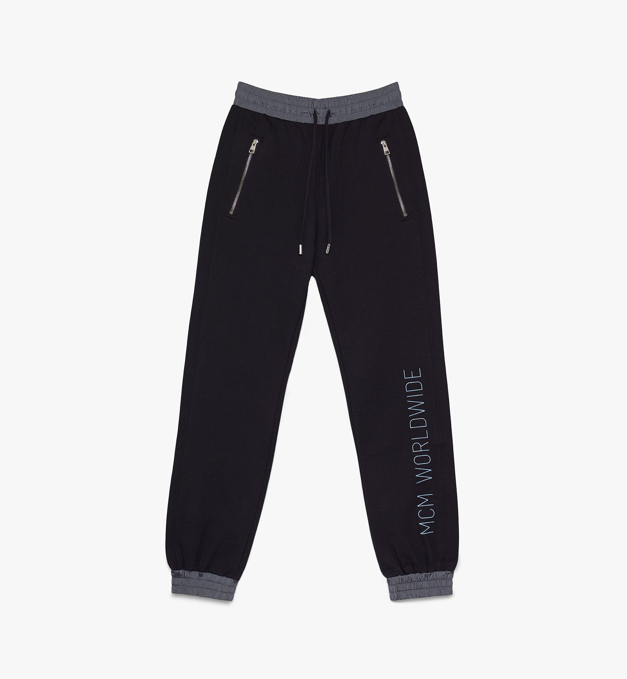 black thin joggers