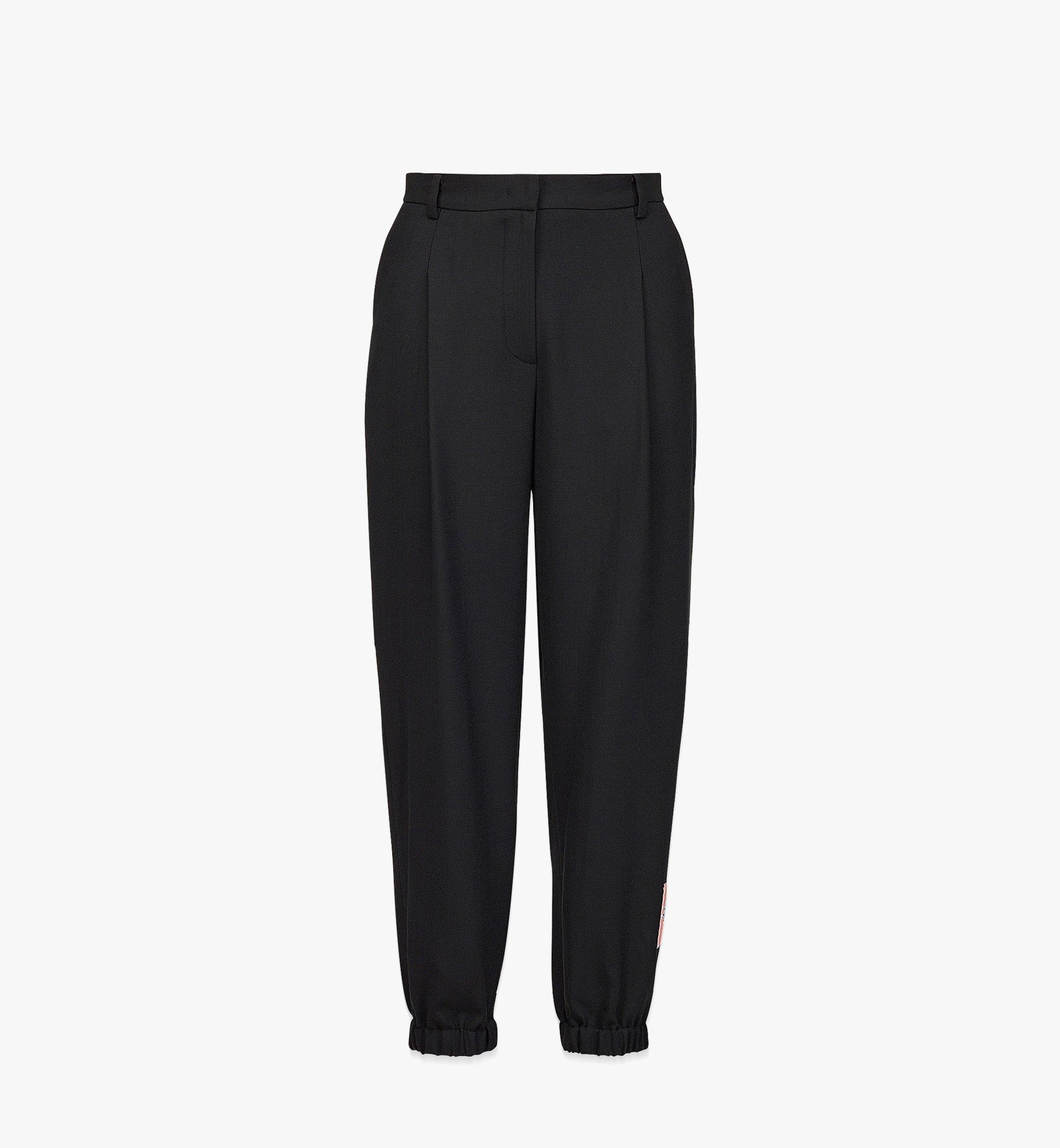 MCM Women’s Wool Jogging Pants Black MFPBAMM02BK038 ほかの角度から見る 1