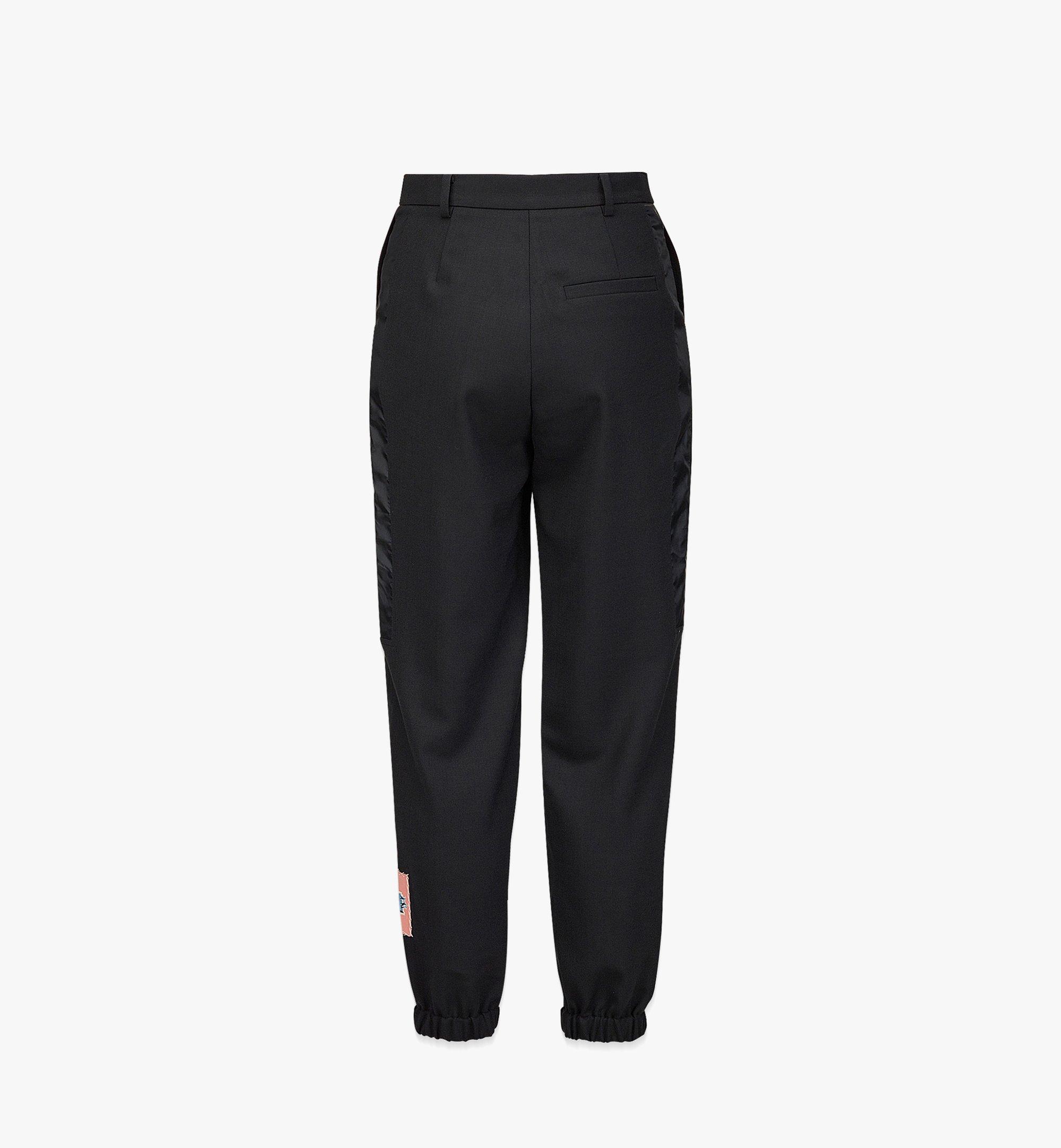 MCM Women’s Wool Jogging Pants Black MFPBAMM02BK038 ほかの角度から見る 1