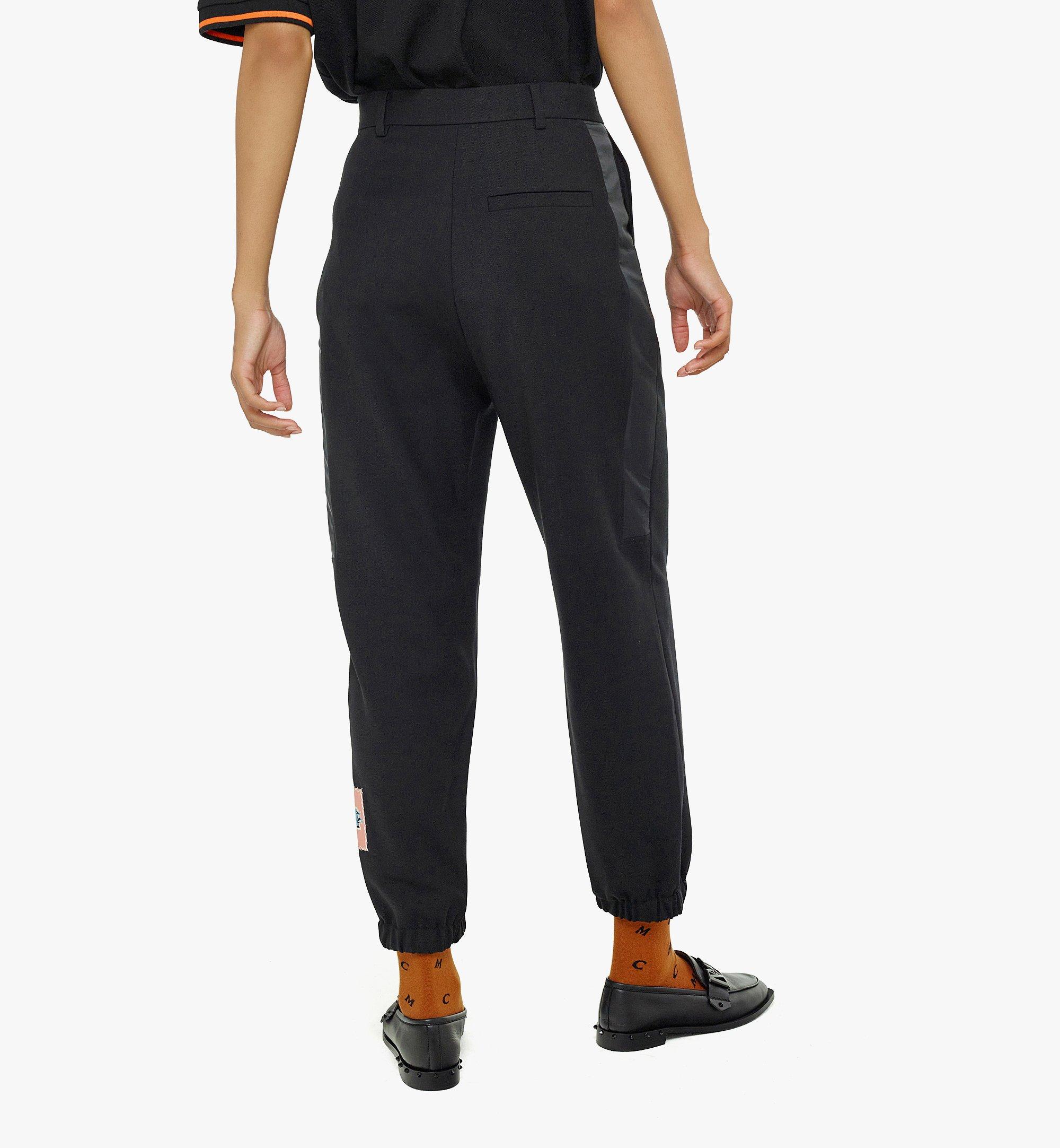 MCM Women’s Wool Jogging Pants Black MFPBAMM02BK038 ほかの角度から見る 3