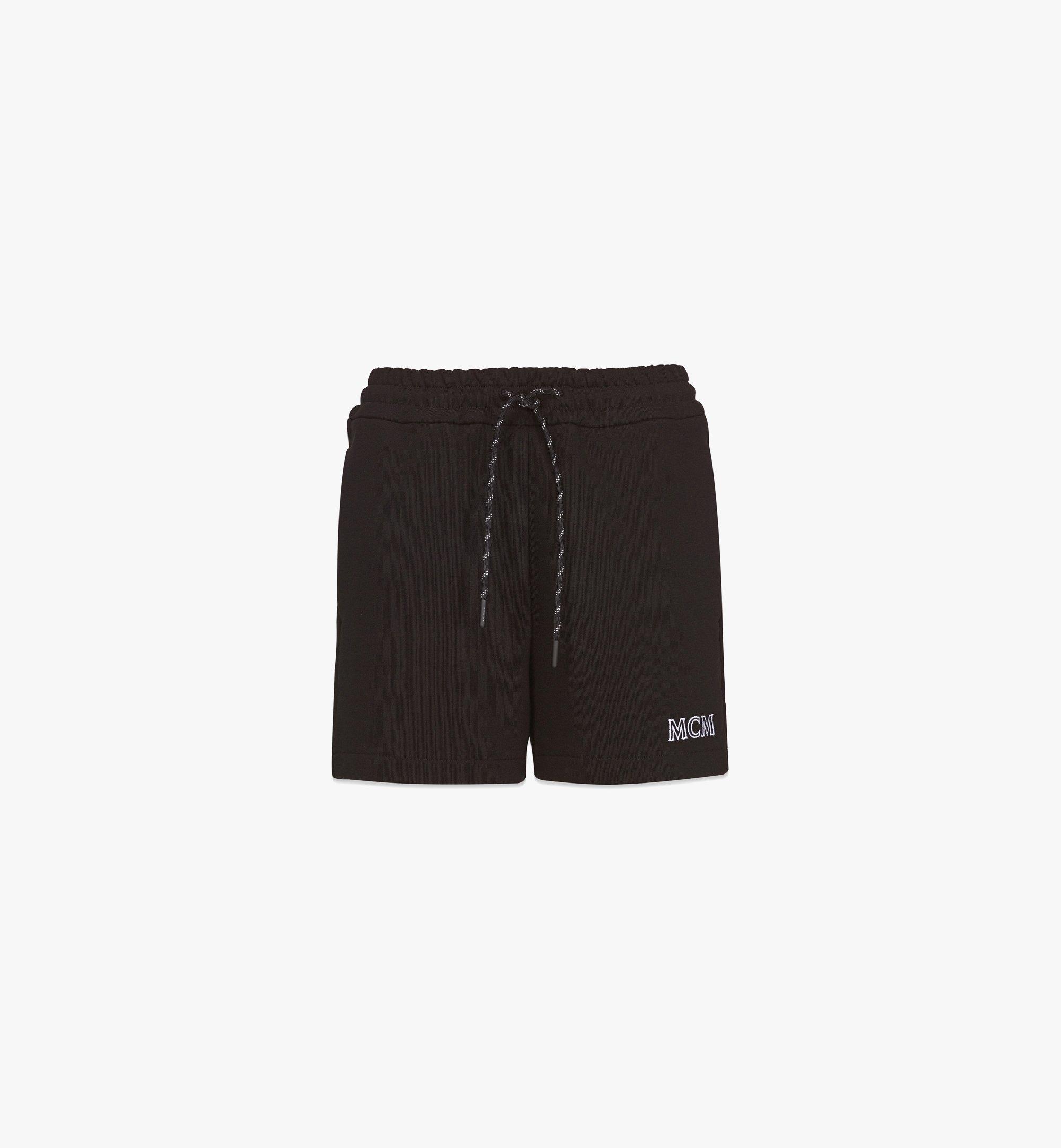 MCM 女士Essentials Logo棉短裤 Black MFPCABC02BK00S 更多视角 1