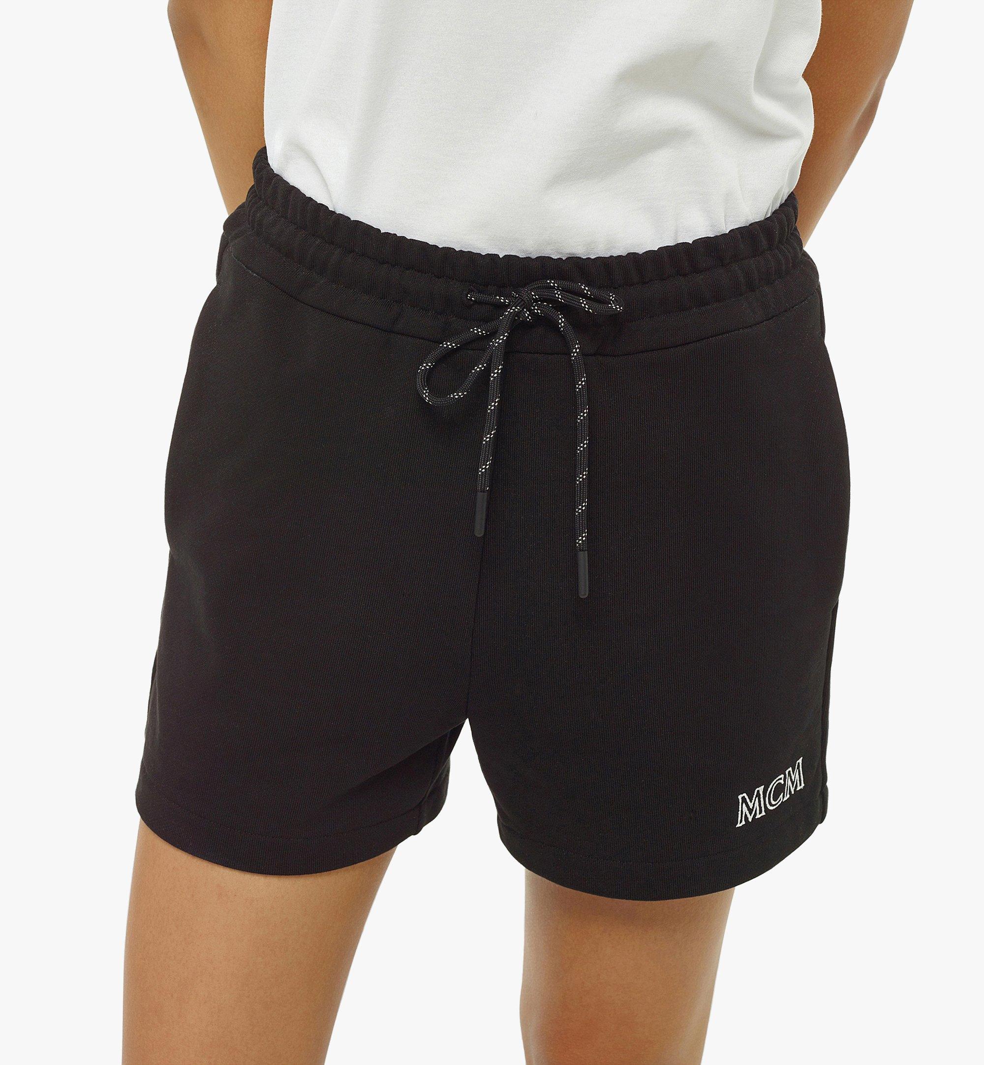 MCM 女士Essentials Logo棉短裤 Black MFPCABC02BK00S 更多视角 3