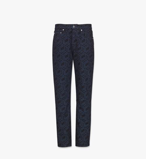 Denim-Jeans mit Cubic-Monogramm für Damen