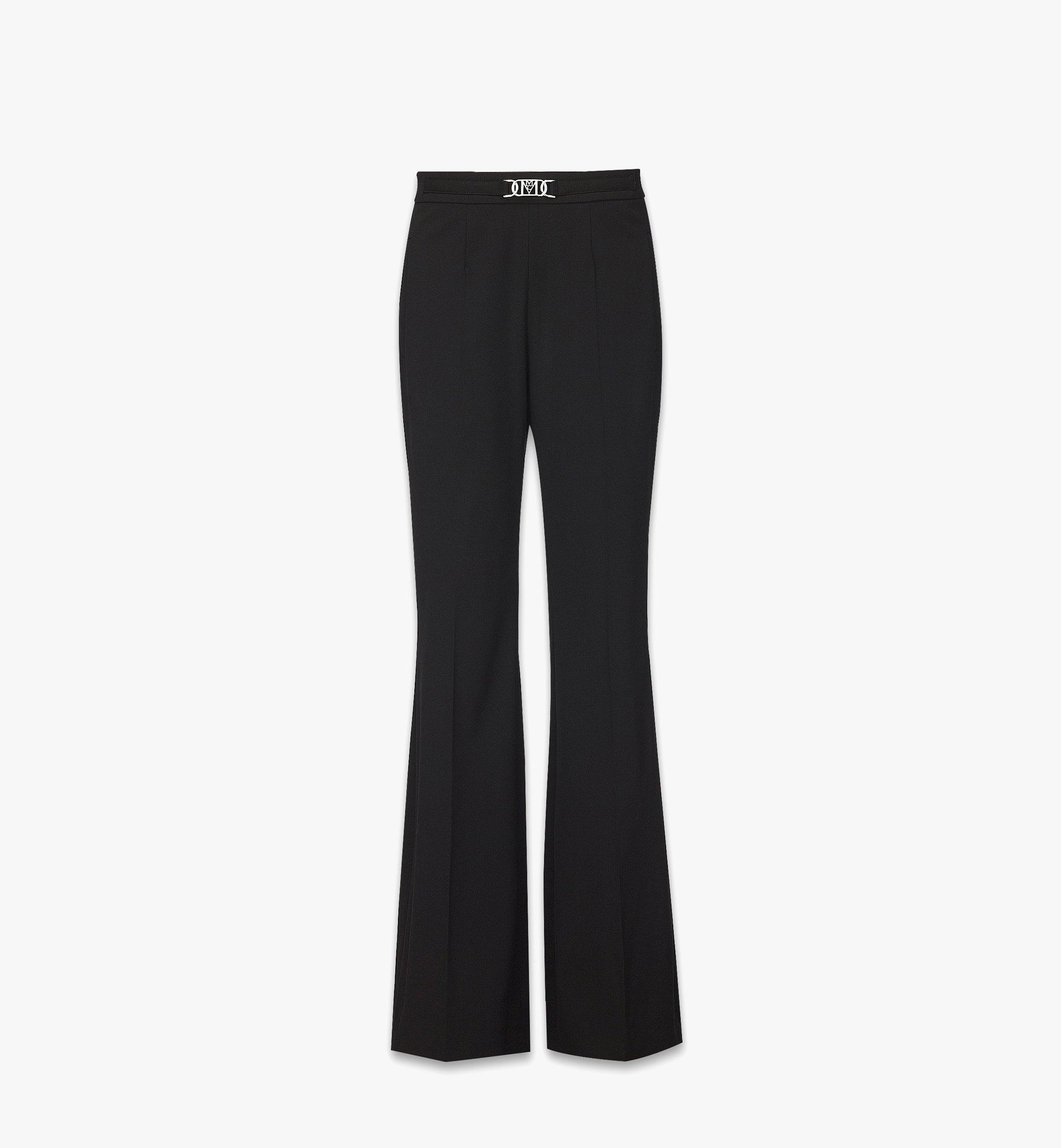 Small Mode Travia Pants in Wool Twill Black MCM ®CN