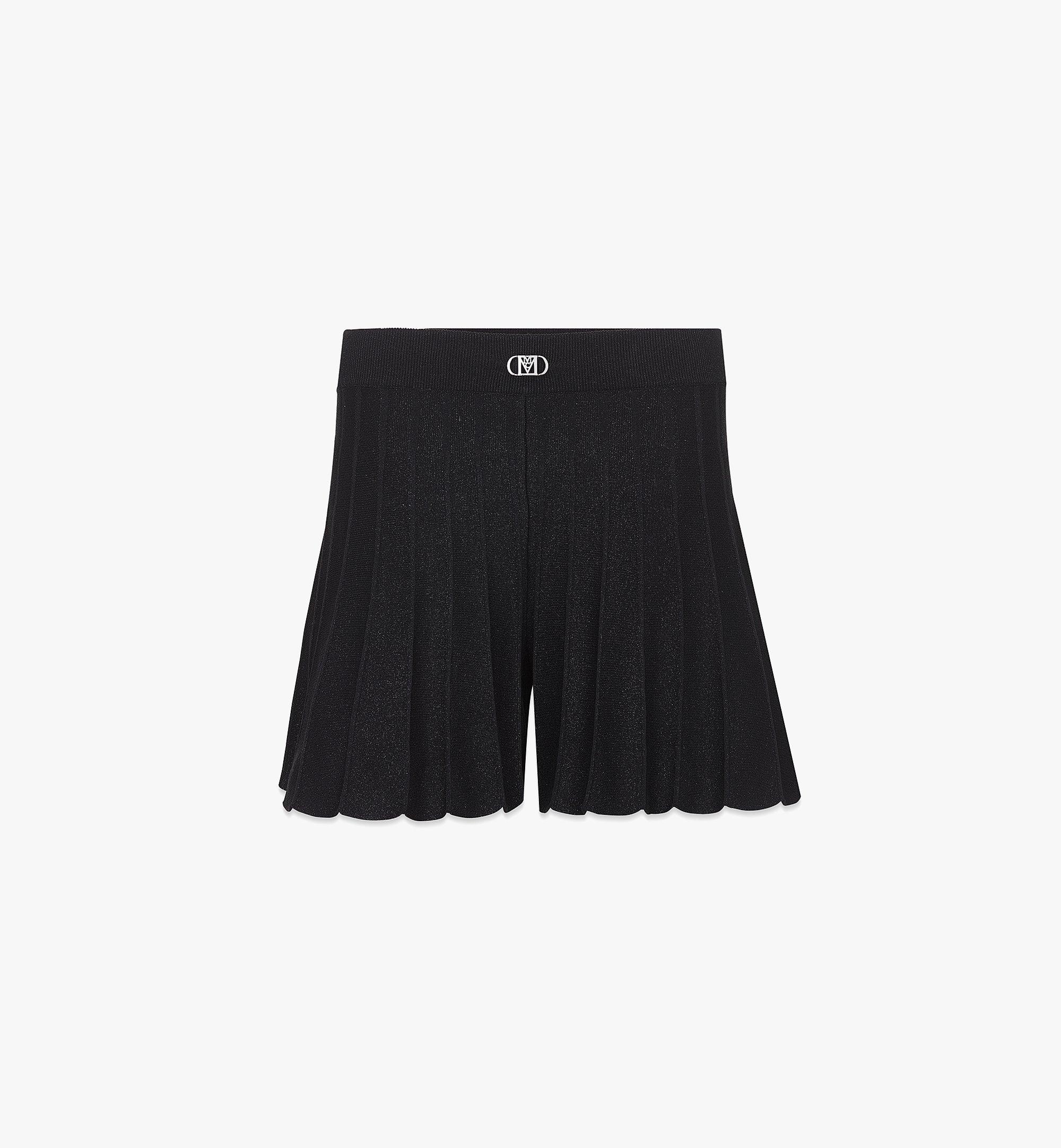 MCM ウィメンズ プリーツ ショートパンツ Black MFPDSMM01BK00S ほかの角度から見る 1