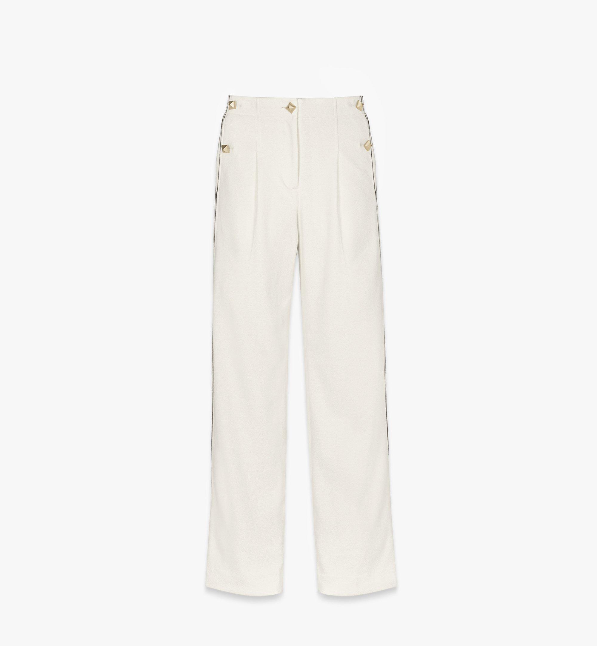 MCM ブークレ テーラード パンツ White MFPESMM03WI038 ほかの角度から見る 1